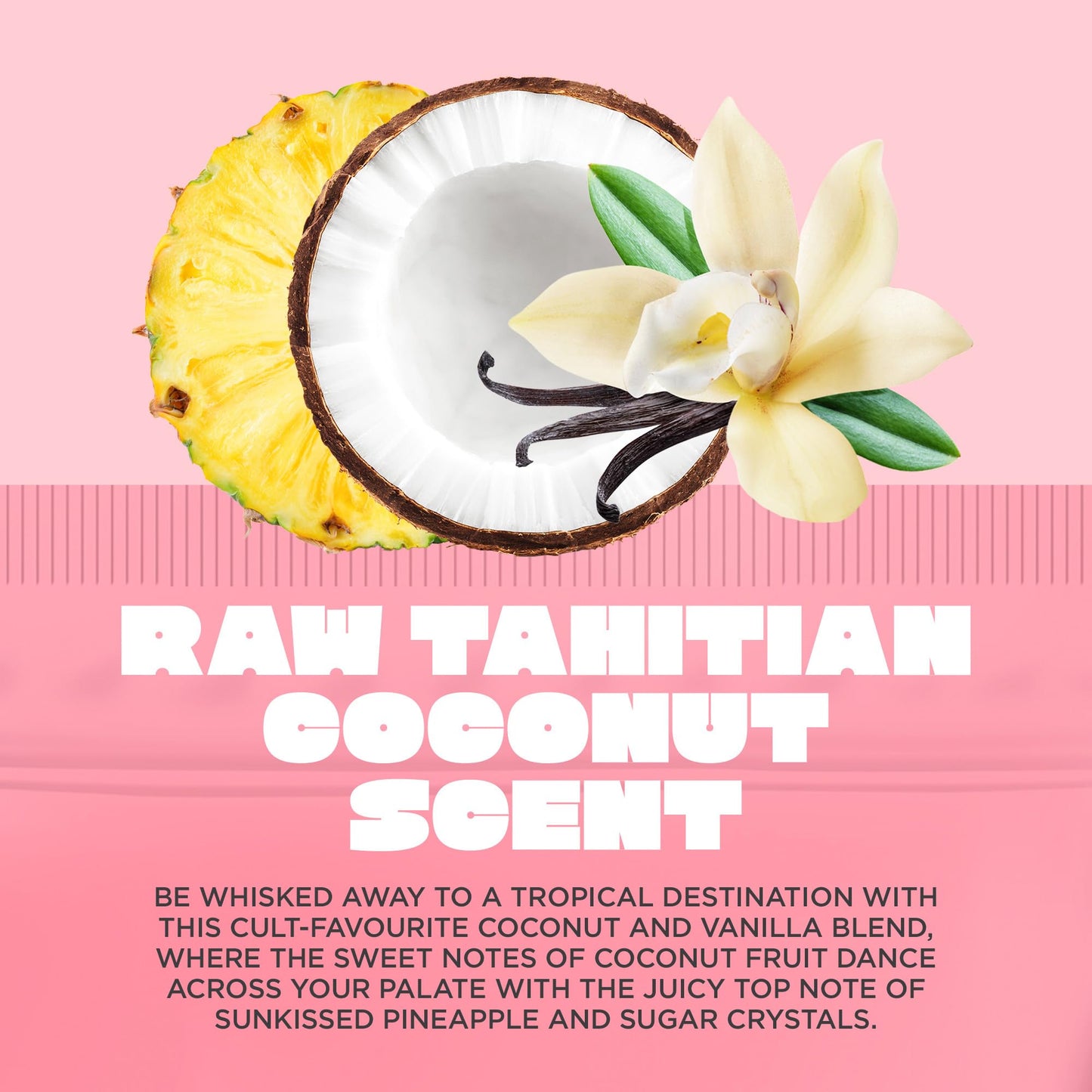 Cake Beauty Desserted Island Vegan Body Sugar Scrub - Shea Butter, Demerara Sugar & Coconut Oil - Gentle Exfoliating Hand, Leg, Foot & Body Sugar Soap Beauty & Personal Care Cake Beauty