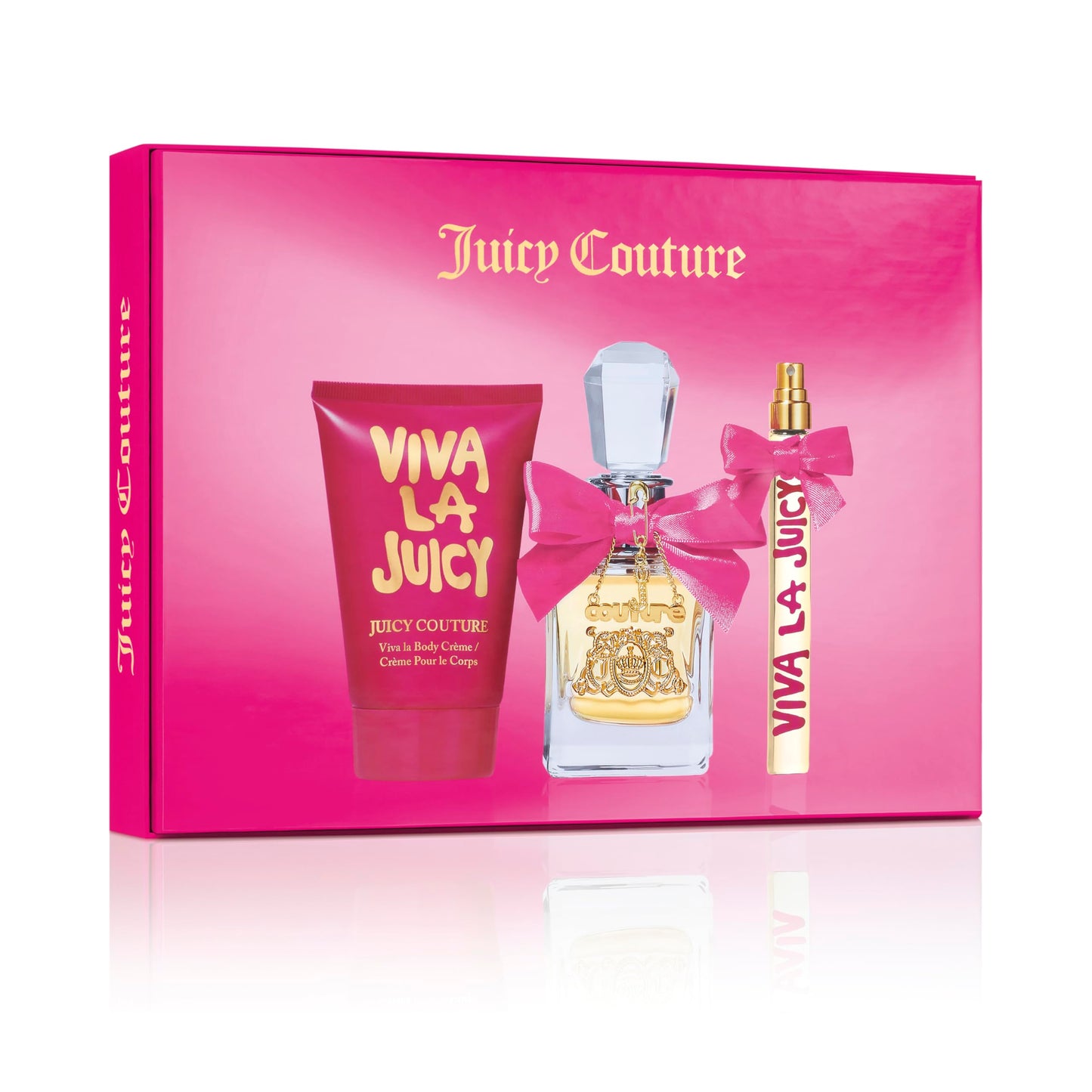 Juicy Couture Viva La Juicy Eau de Parfum 3 Piece Fragrance Gift Set, Floral & Sweet Perfume for Women with Notes of Mandarin, Gardenia & Caramel, 3.4 Beauty and Personal Care Juicy Couture Default Title