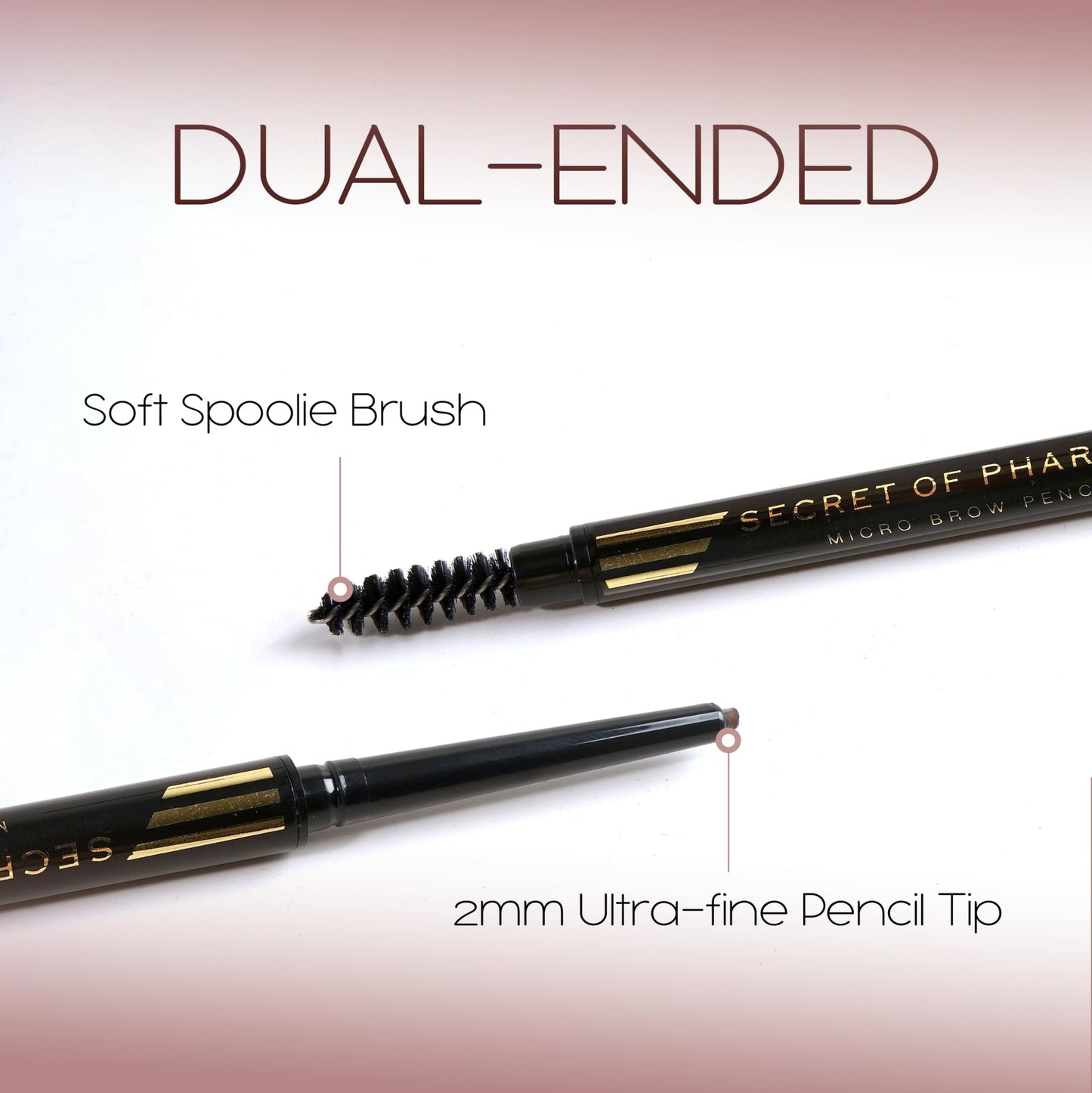 EBIN NEW YORK Micro Brow Pencil Natural Brown - Fine Tip Brow Pencil with Smooth Application & Built-In Blending Brush Beauty & Personal Care EBIN NEW YORK