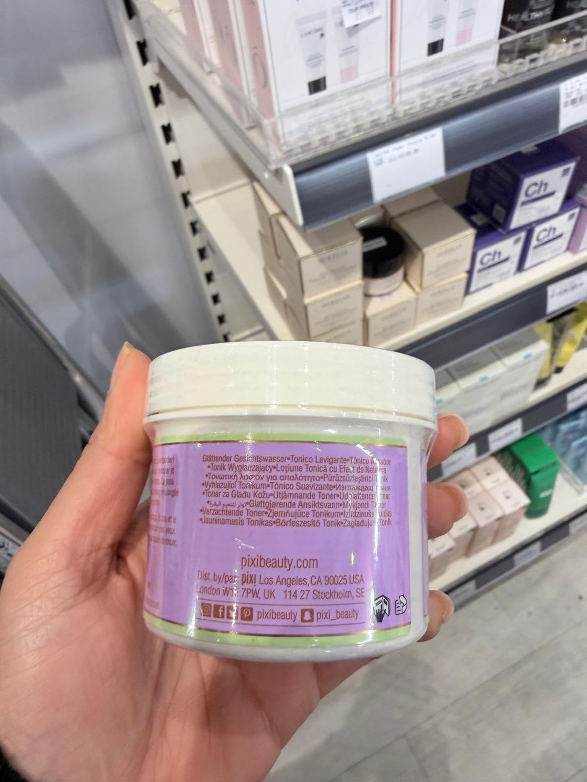 Pixi Vitamin-C Tonic to-Go, Brightening & Toning, Containing Vitamin-C & Probiotics, Boosting Skin Luminosity, Alcohol-Free Daily Balancing Toner Pads Beauty & Personal Care Pixi