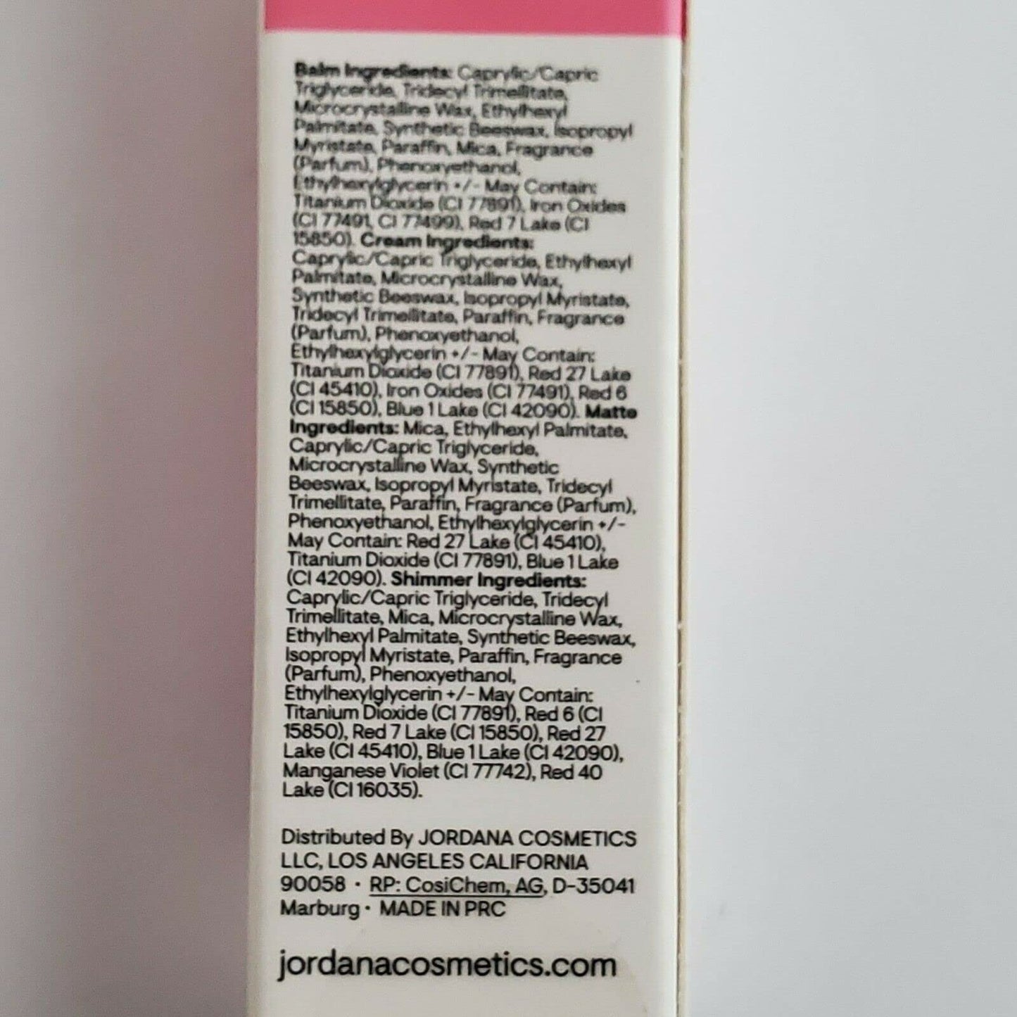 Jordana Lip ColorStax Balm Shimmer Cream Matte #01 Pink Beauty and Personal Care Jordana