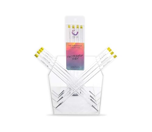 Colortrak Hair Sectioning Stix, 4 Sticks, White, Creates Even and Symmetrical Hair Lines During Coloring Process, Stick Form, Ambassador Collection Beauty & Personal Care Colortrak