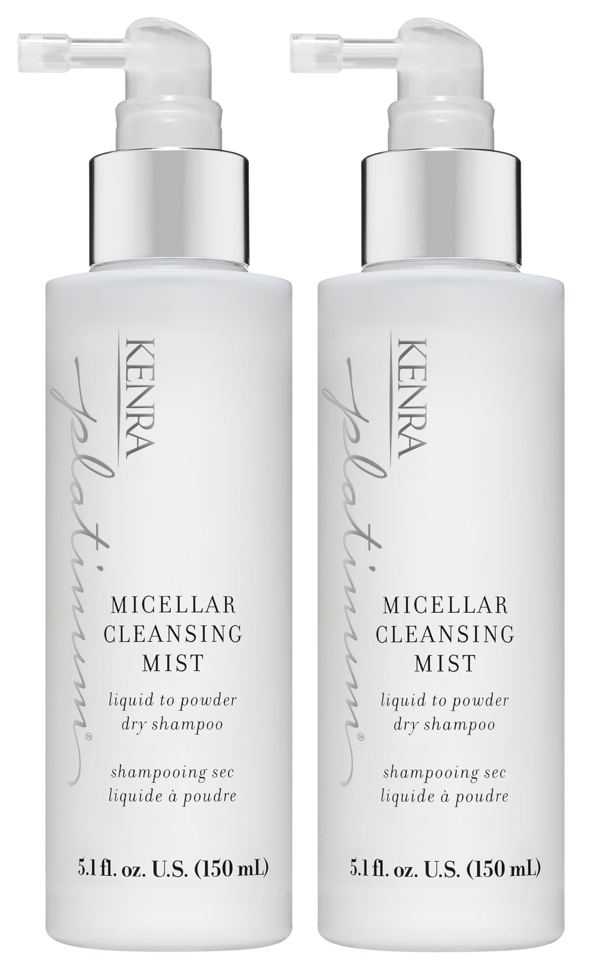 Kenra Platinum Micellar Cleansing Mist | Dry Shampoo Mist | Cleanses Roots, Absorbs Oil and Neutralizes Odor | Refresh and Extend your Style | 5.1 fl