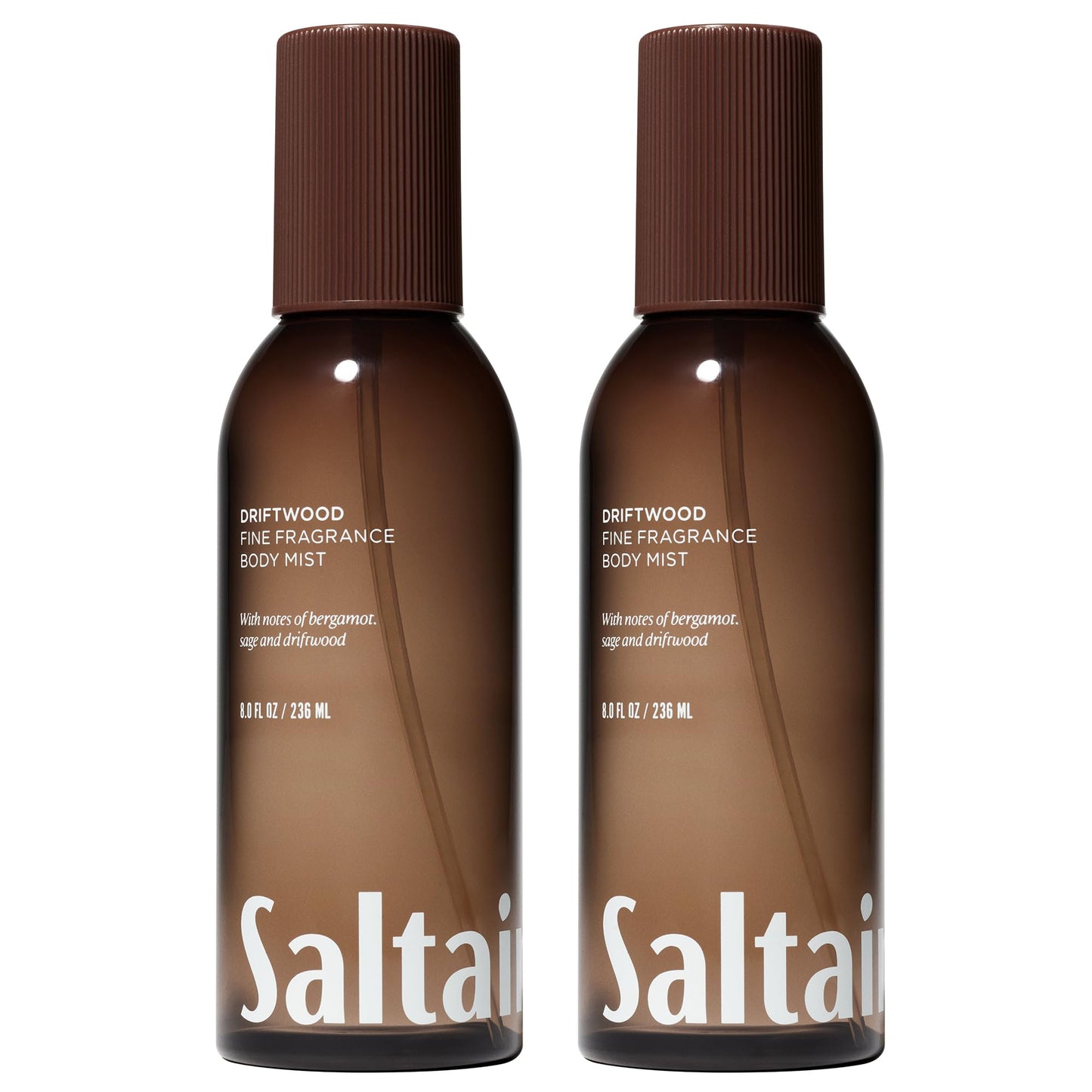 Saltair Body Mist 2 Pack - Fine Fragrance, Lightweight Body Spray Mist with Driftwood Scent. Long Lasting Perfume Mist - 2x 8oz Bottles Beauty and Personal Care Saltair