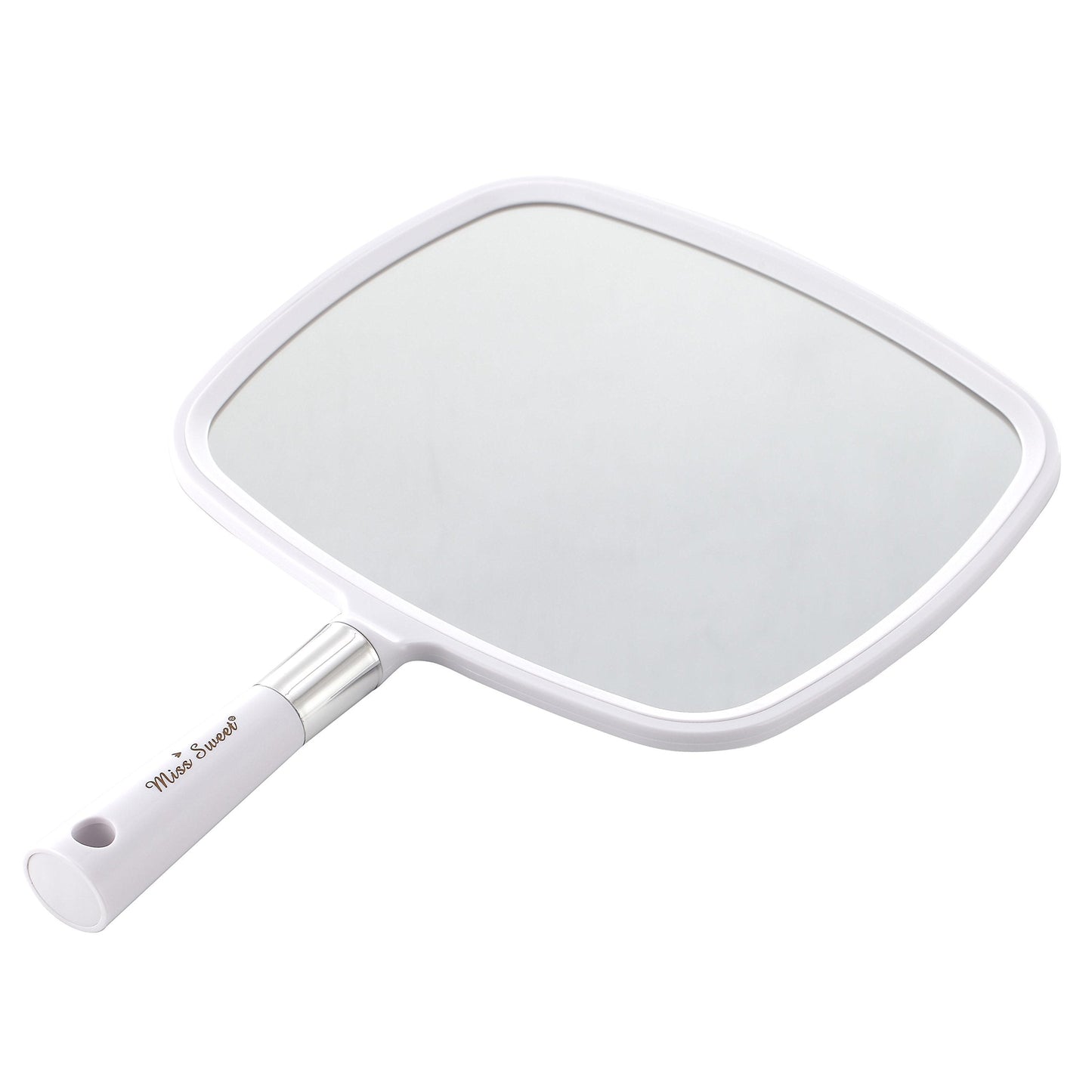 Miss Sweet Handheld Mirror Makeup Mirror 9inch*8inch (White) Beauty & Personal Care Miss Sweet