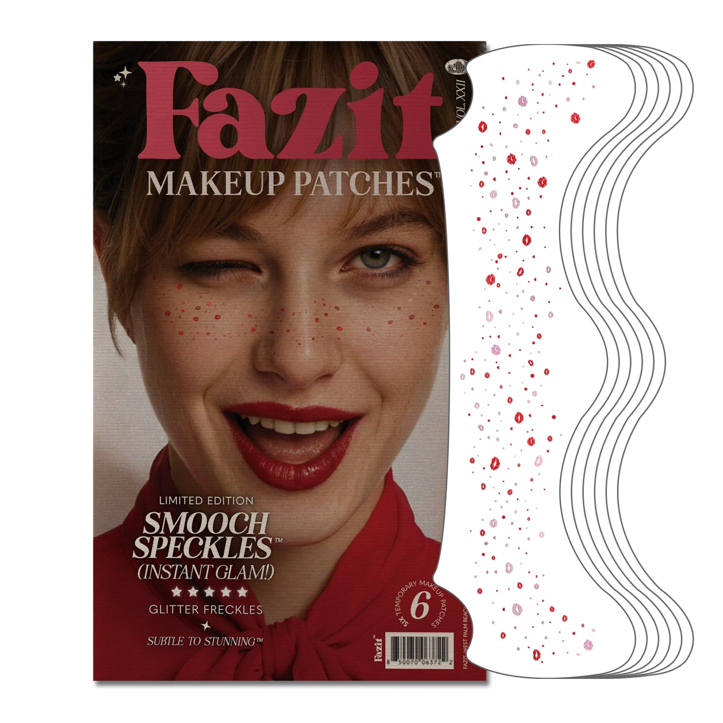Fazit Makeup Patches - Smooch Speckles - Glow Up Make-Up Patches - Cute Glitter Makeup Accessories for Women - Cosmetic Glitter for Face Beauty & Personal Care Fazit