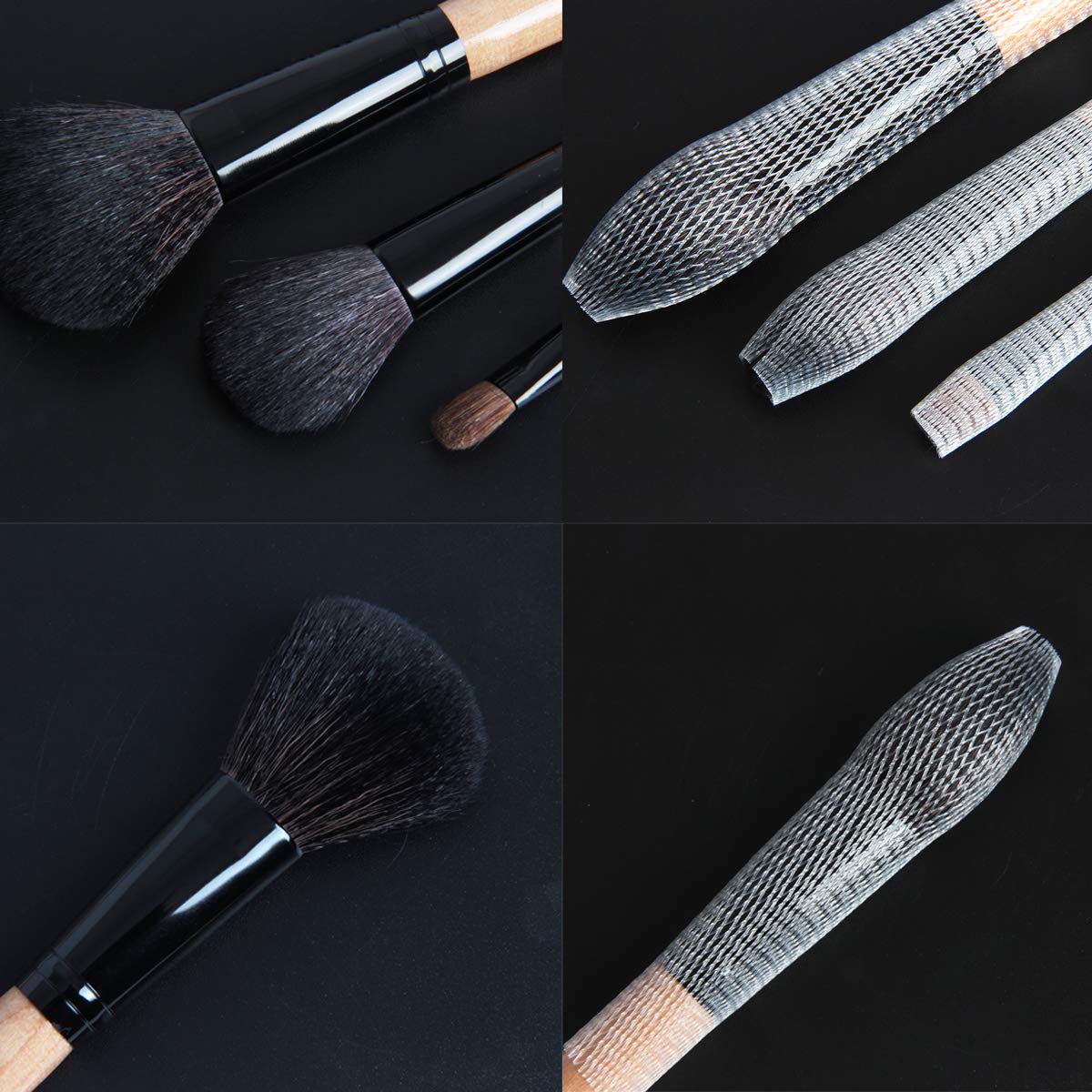200 Pack Protect Pro Makeup Brush Protector Reusable Expandable Mesh Cover for Eyeshadow Brush Beauty & Personal Care MosBug