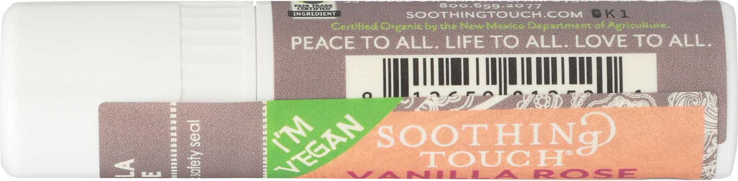 Soothing Touch, Vanilla Rose Organic, Vegan Lip Balm, .25 oz Beauty and Personal Care Soothing Touch