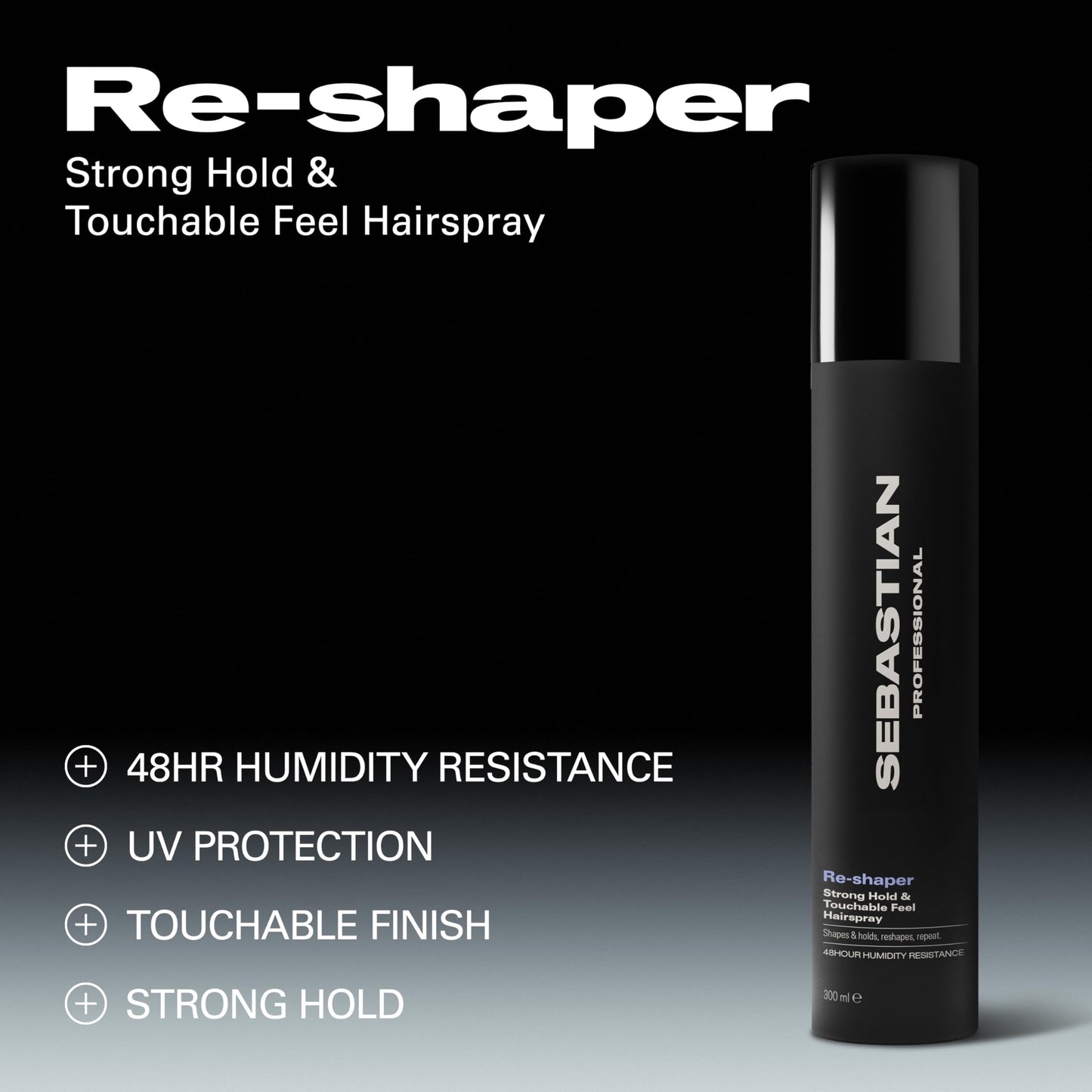 Sebastian Professional Re-Shaper Hairspray | Humidity Resistant-Strong, Firm Hold | 10.6 oz | Packaging May Vary Beauty and Personal Care Professional Sebastian