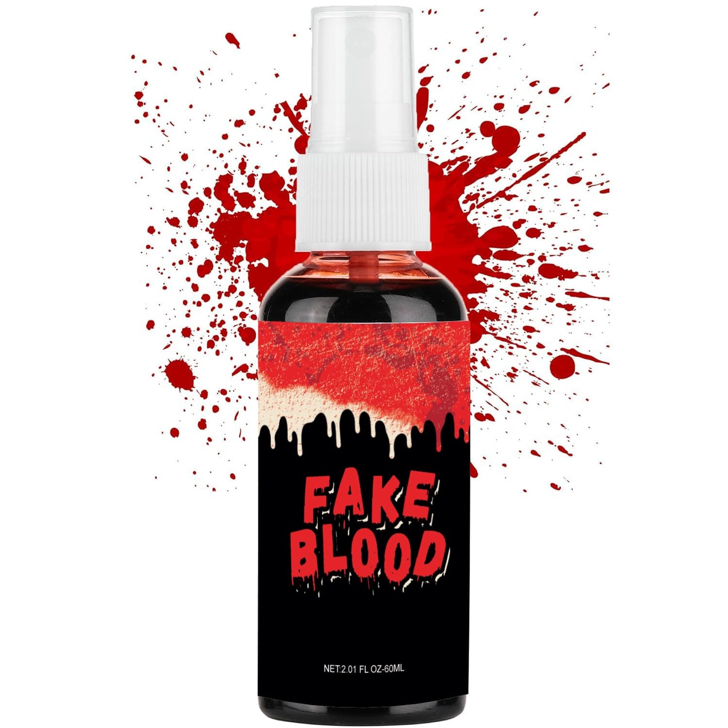 1PC Fake Blood Spray for Halloween, Special Effects Makeup, True Color, Realistic Washable SFX, Zombie Vampire Cosplay Party Clothes, 60ml Beauty & Personal Care zhaoan