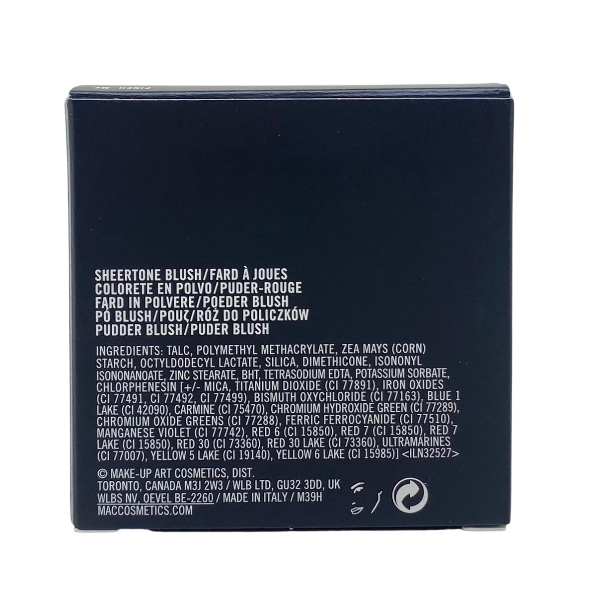 M.A.C Cosmetics Sheertone Powder Blush - Pinch Me - (Medium dirty rose coral) 6 g / 0.21 oz