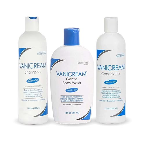 Vanicream, Free and Clear Shampoo, Conditioner and Body Wash Set, For Sensitive Skin, Fragrance and Paraben Free - 12 Ounce Beauty & Personal Care Vanicream