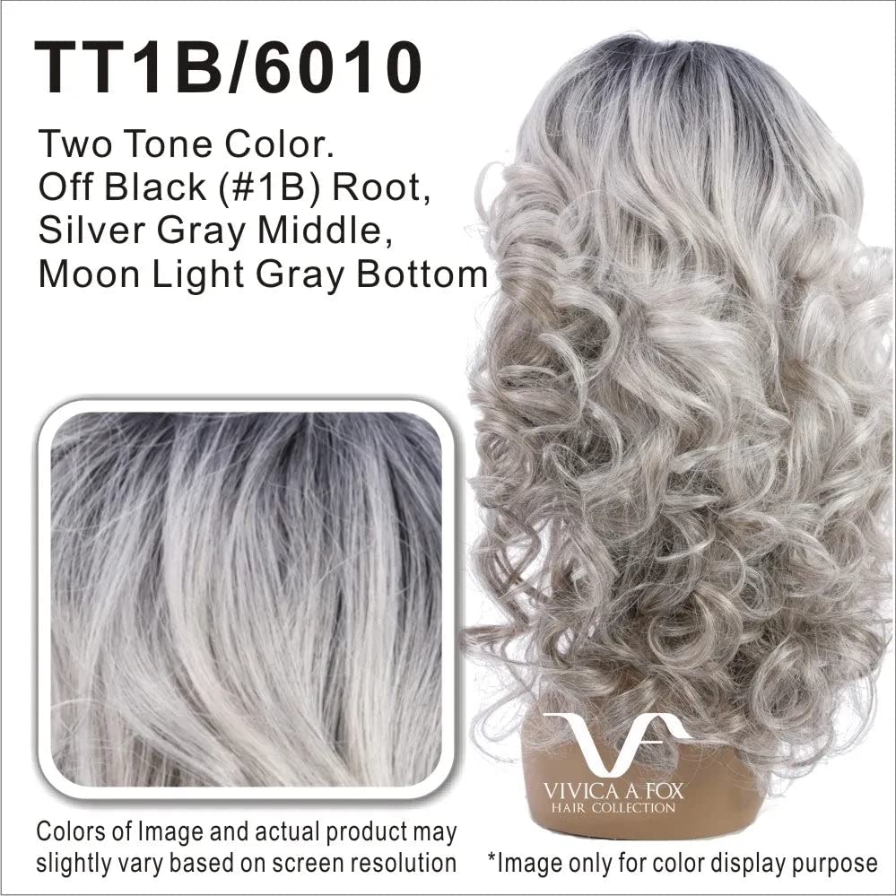 Vivica A. Fox 12 Inch Loose and Medium Mixed Spiral Curl with Side Skin Synthetic Hair Wig - OPRAH-2-V (TT1B/6010)