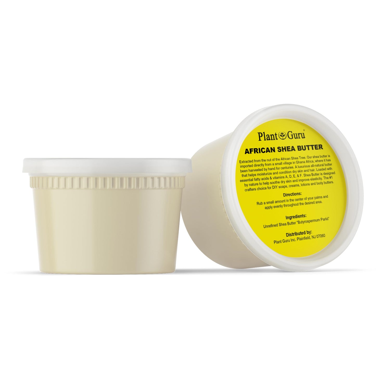 Plant Guru Raw African Shea Butter 16 oz. - 100% Pure Natural Unrefined IVORY - Ideal Moisturizer For Dry Skin, Body, Face And Hair Growth. Great Beauty & Personal Care Plant Guru