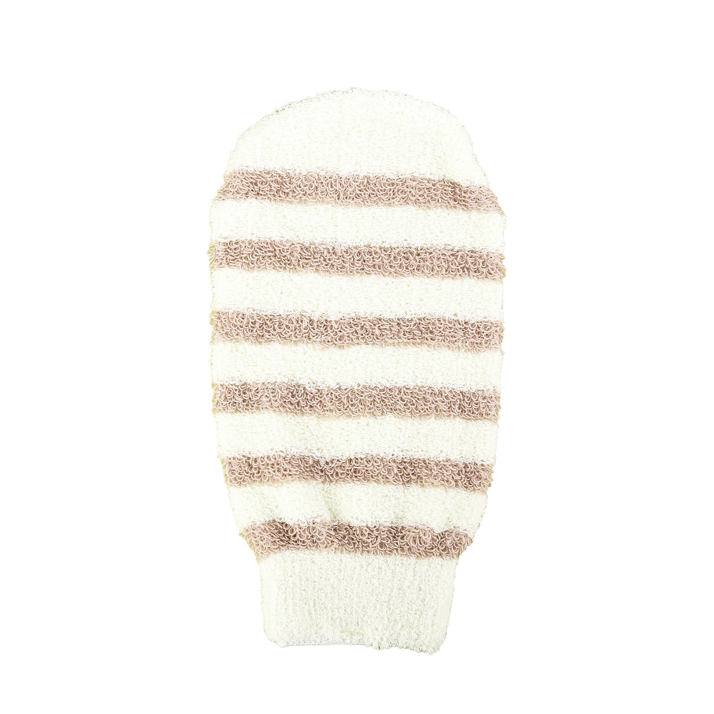 TADA BEAUTY Exfoliating Gloves Shower, Body Scrubber, Body Massage and Body Scrubs for Bath and Shower (3PK Brown Stripe) Beauty and Personal Care TADA BEAUTY