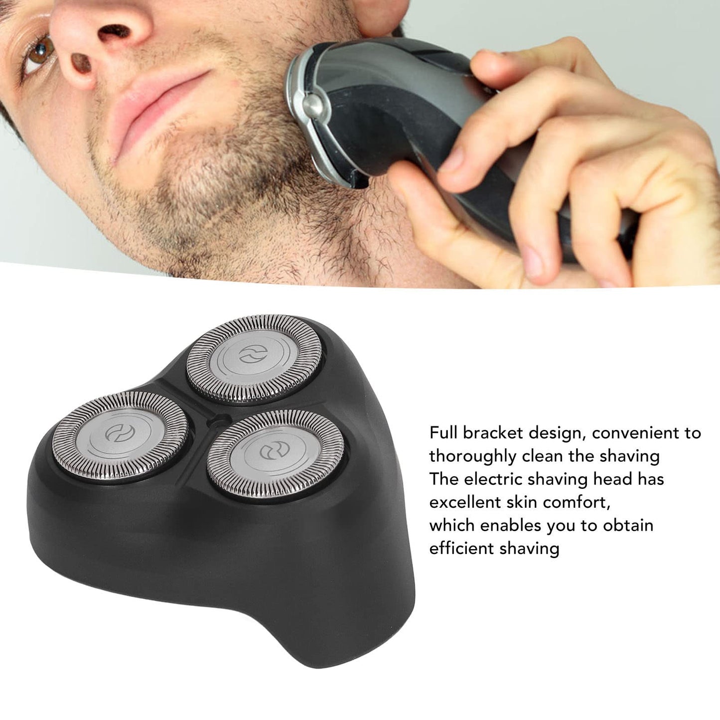 TOPINCN 3 Heads Beard Cutter, Replacement Shaving for AT610 FT618 FT658 FT668 FT688 AT620 Series Parts Electric Shaver Heads Blades Beauty and Personal Care TOPINCN