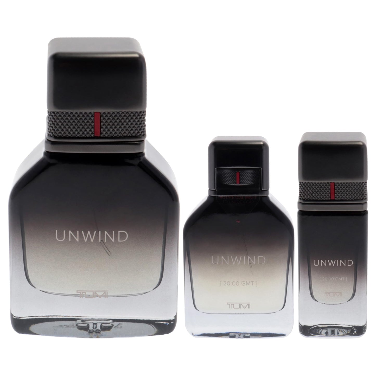 Unwind by Tumi for Men - 3 Pc Gift Set 3.4oz, 1oz, 0.5oz - EDP Sprays Beauty & Personal Care TUMI