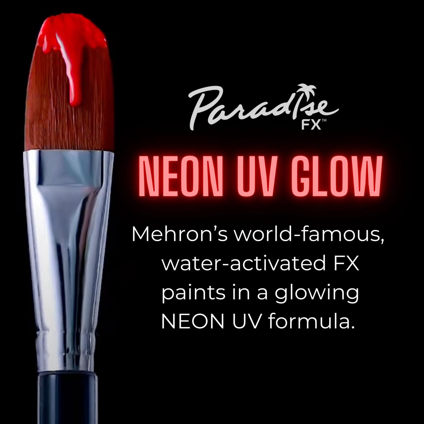 Mehron Paradise FX UV Neon Glow - Neon UV Vulcan 1.4 oz | Water Activated Black Light UV Paint for Raves, Costumes, SFX, Halloween, Stage, Theater Beauty & Personal Care Mehron