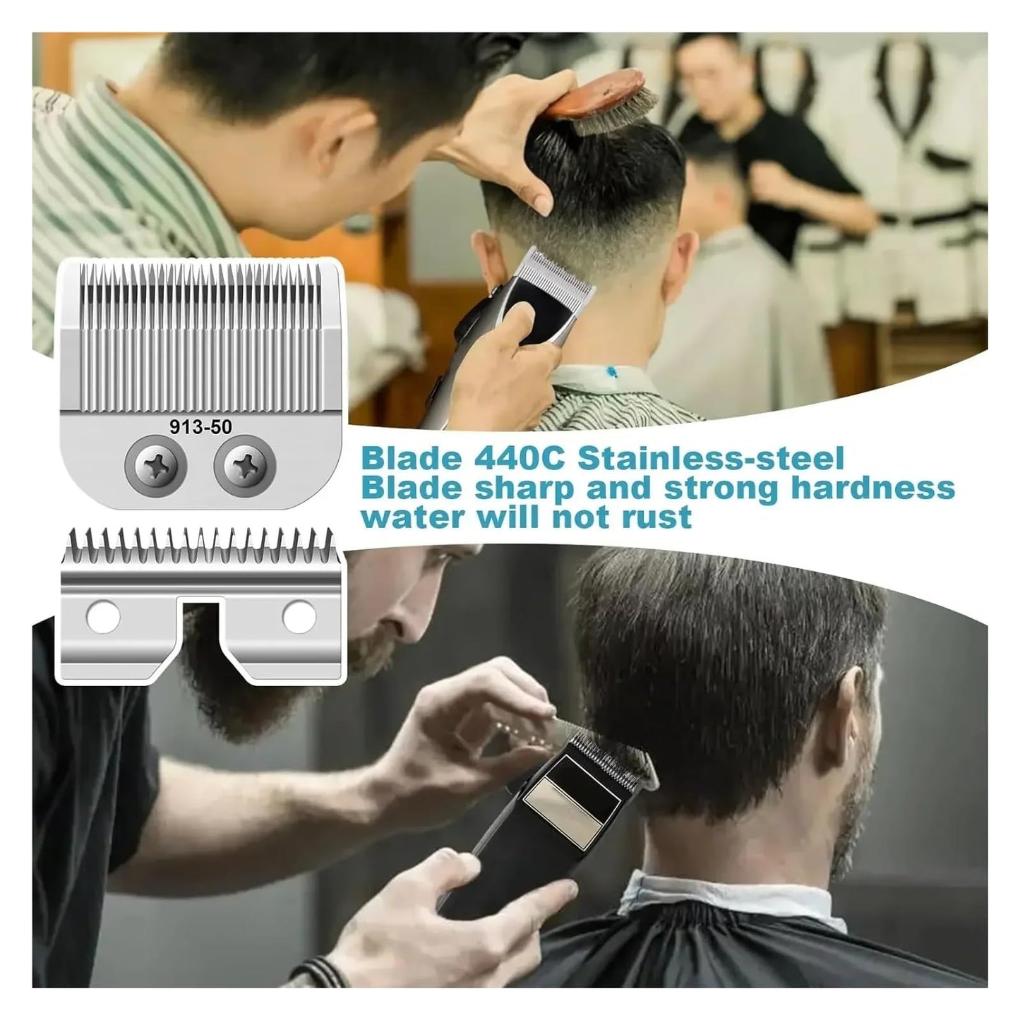 Adjustable Medium Blade?Compatible For Oster?Fast Feed 076023?Compatible For Salon?Pro Clippers 076830(2set) Beauty and Personal Care AMARJSGPA