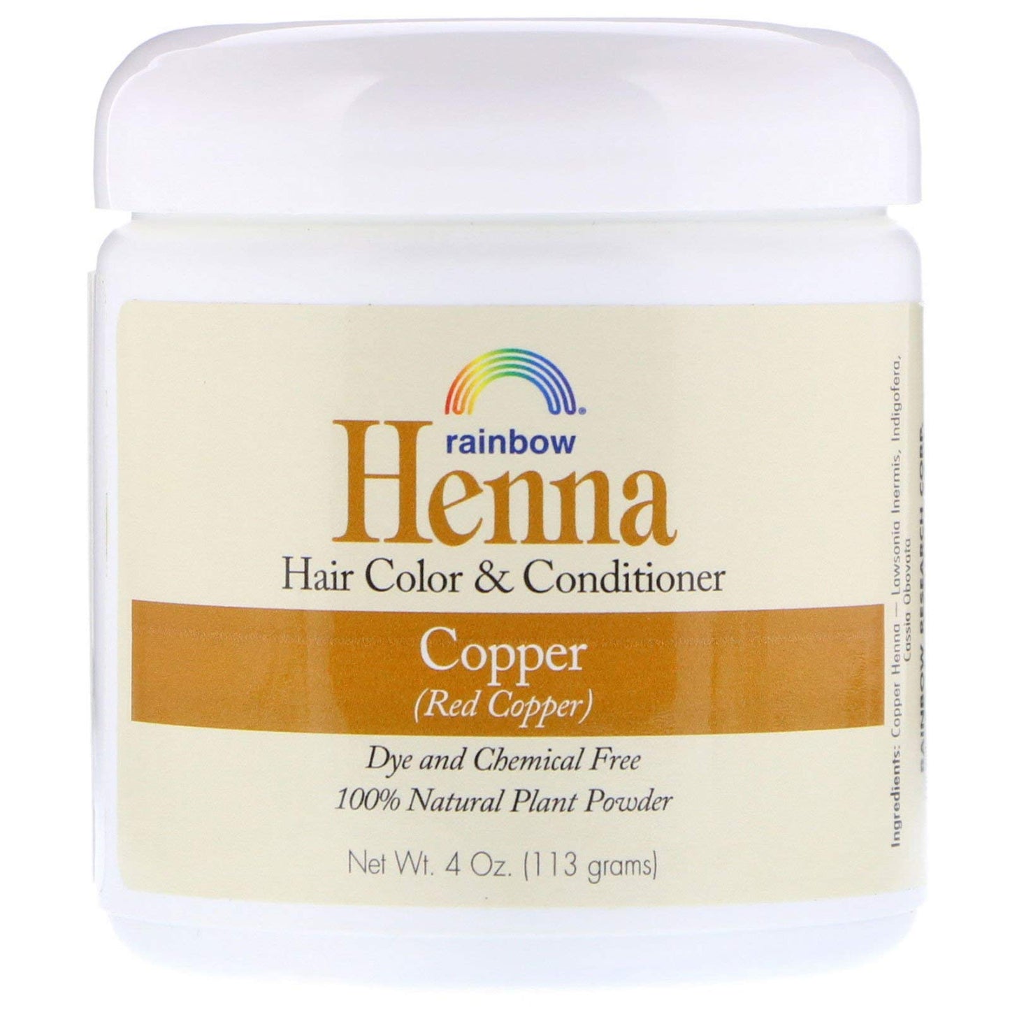 Rainbow Research Henna Copper 4 Ounces (4 Pack) Beauty & Personal Care Rainbow Research