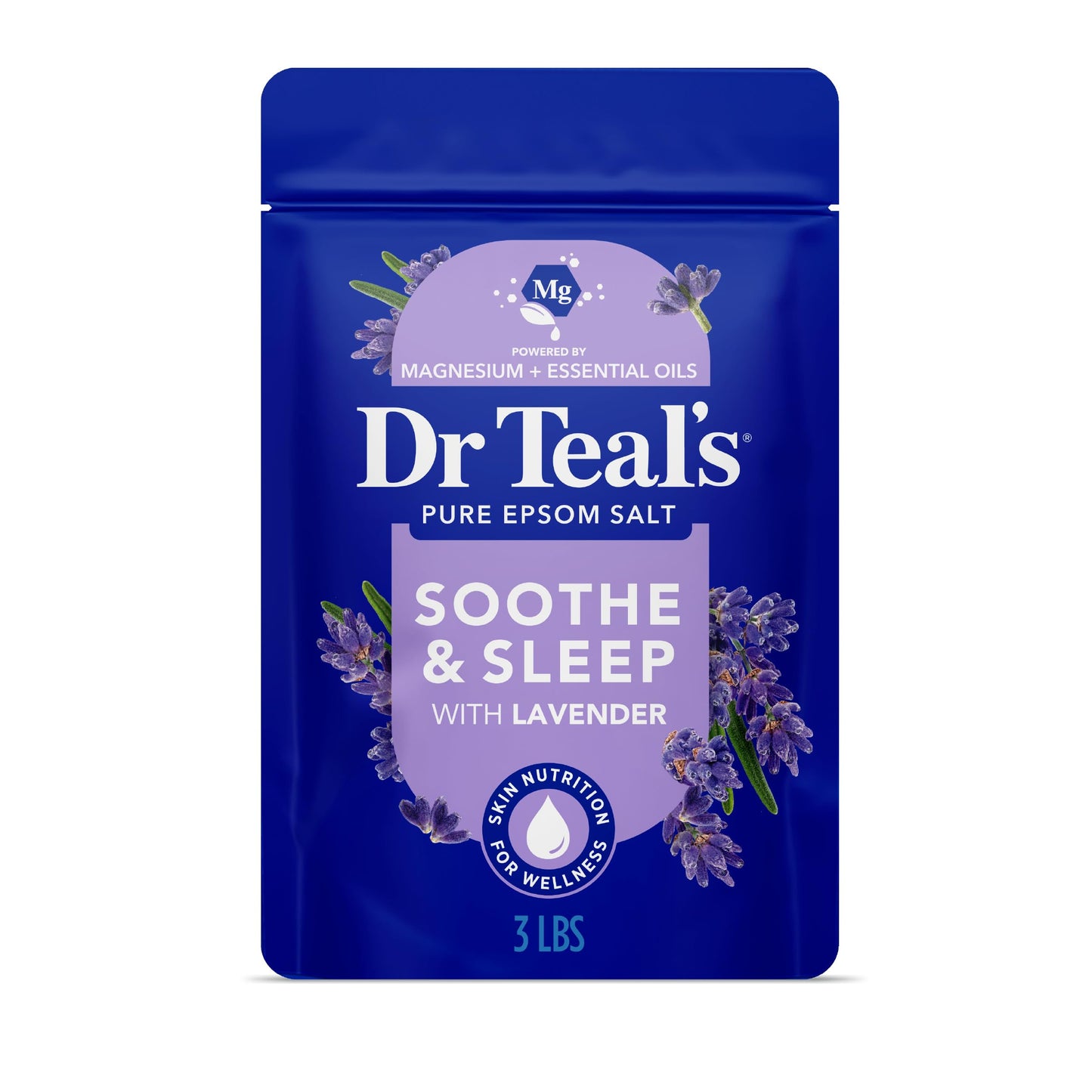 Dr Teal's Epsom Salt Soaking Solution, Soothe & Sleep, Lavender, 3lbs Beauty and Personal Care Dr Teal's