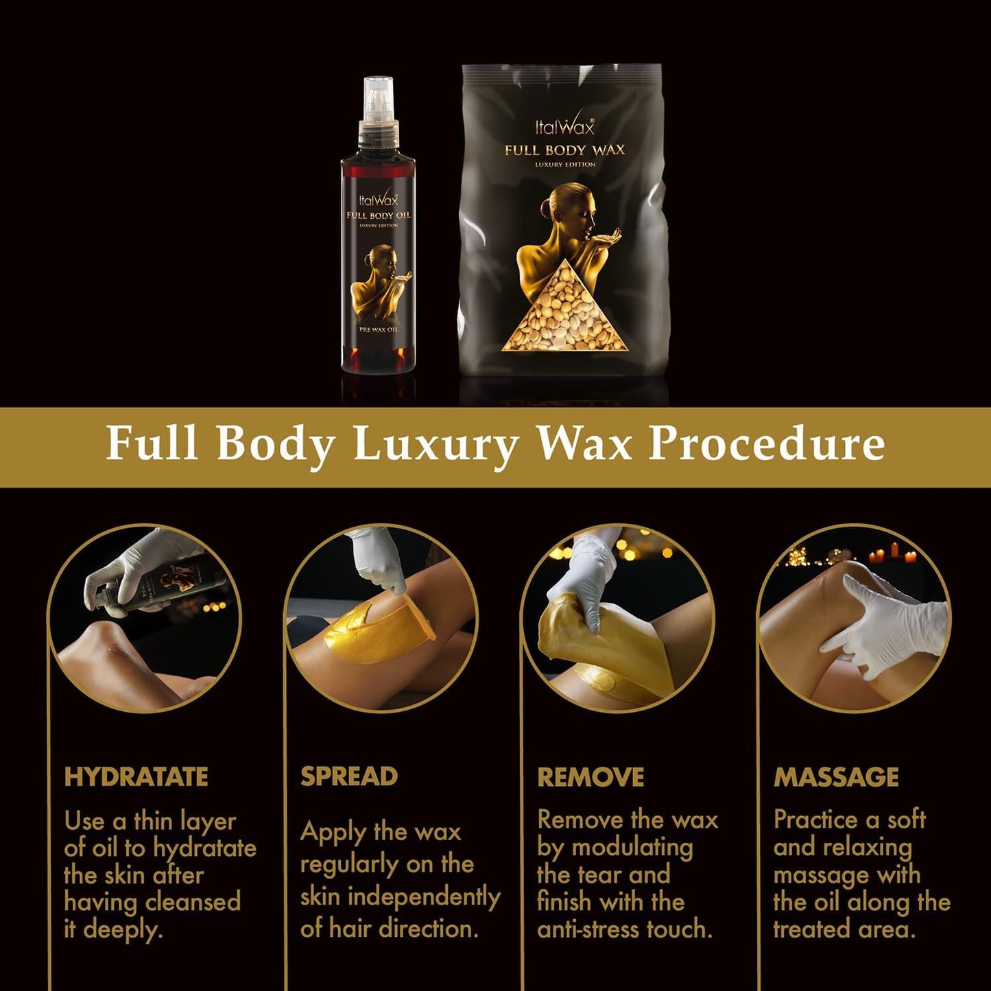 Italwax Luxury Full Body Wax 2.2lb 1kg Beauty and Personal Care Italwax