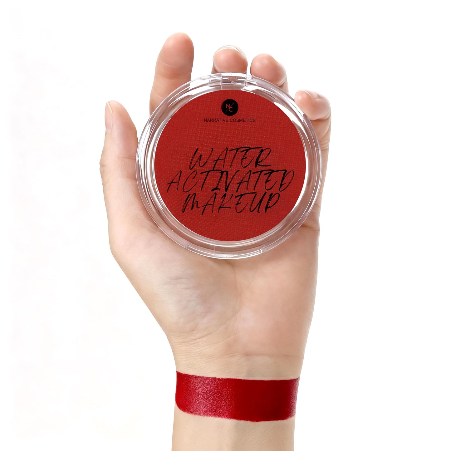 Narrative Cosmetics Water-Activated Face & Body Paint - Highly Pigmented, Long-Lasting Face & Body Paint for SFX, Cosplay, and Artistic Makeup - Red Beauty & Personal Care Narrative Cosmetics