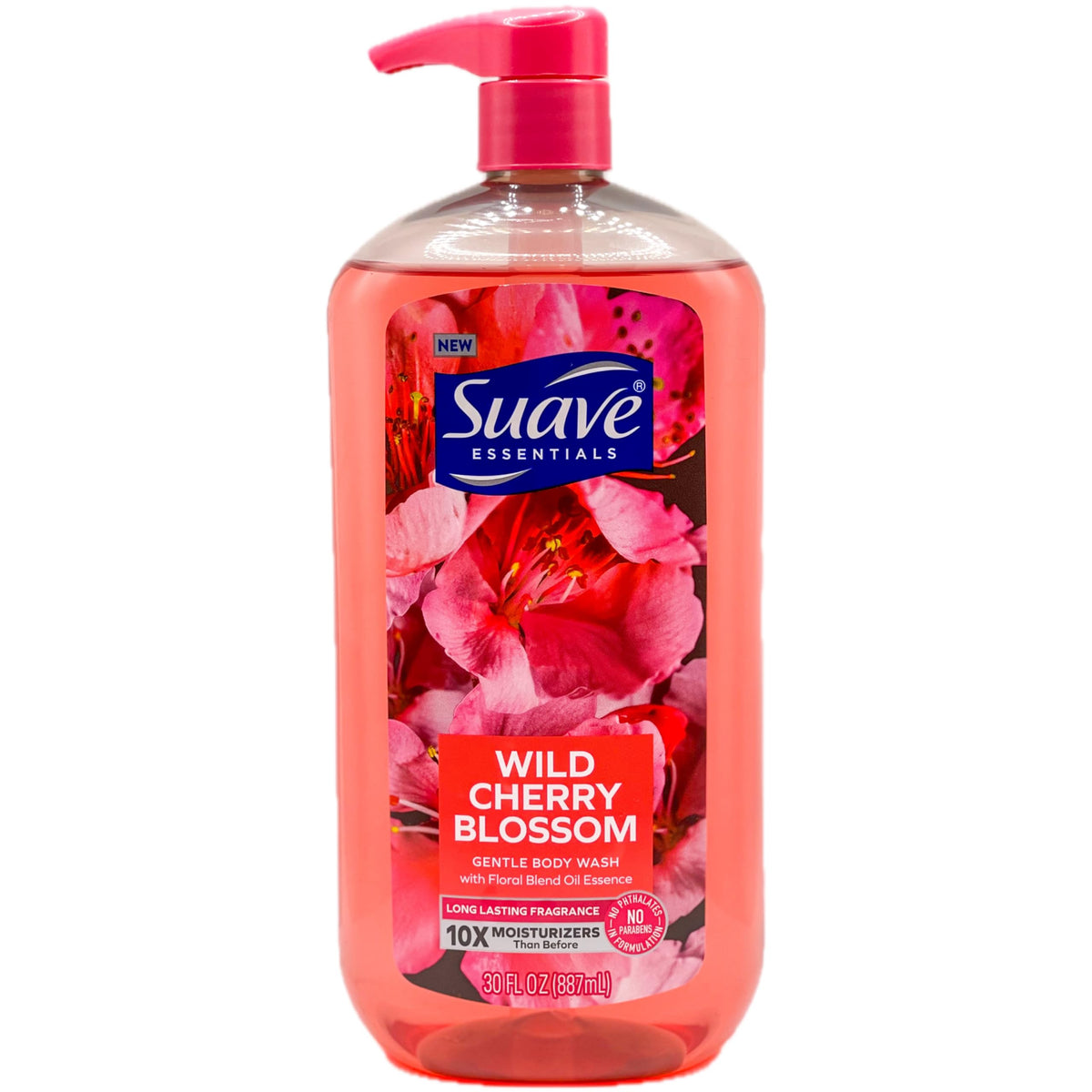 Suave ESSENTIALS WILD CHERRY BLOSSOM BODY WASH WITH SWEET BLEND OIL ESSENCE 30 FL OZ Beauty & Personal Care Suave