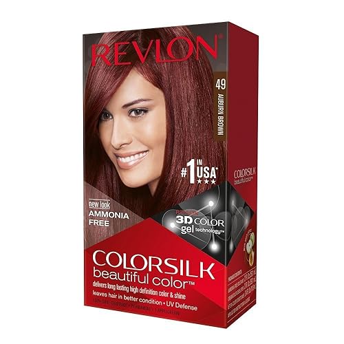 Revlon ColorSilk Hair Color 49 Auburn Brown 1 Each (Pack of 2) Beauty & Personal Care REVLON