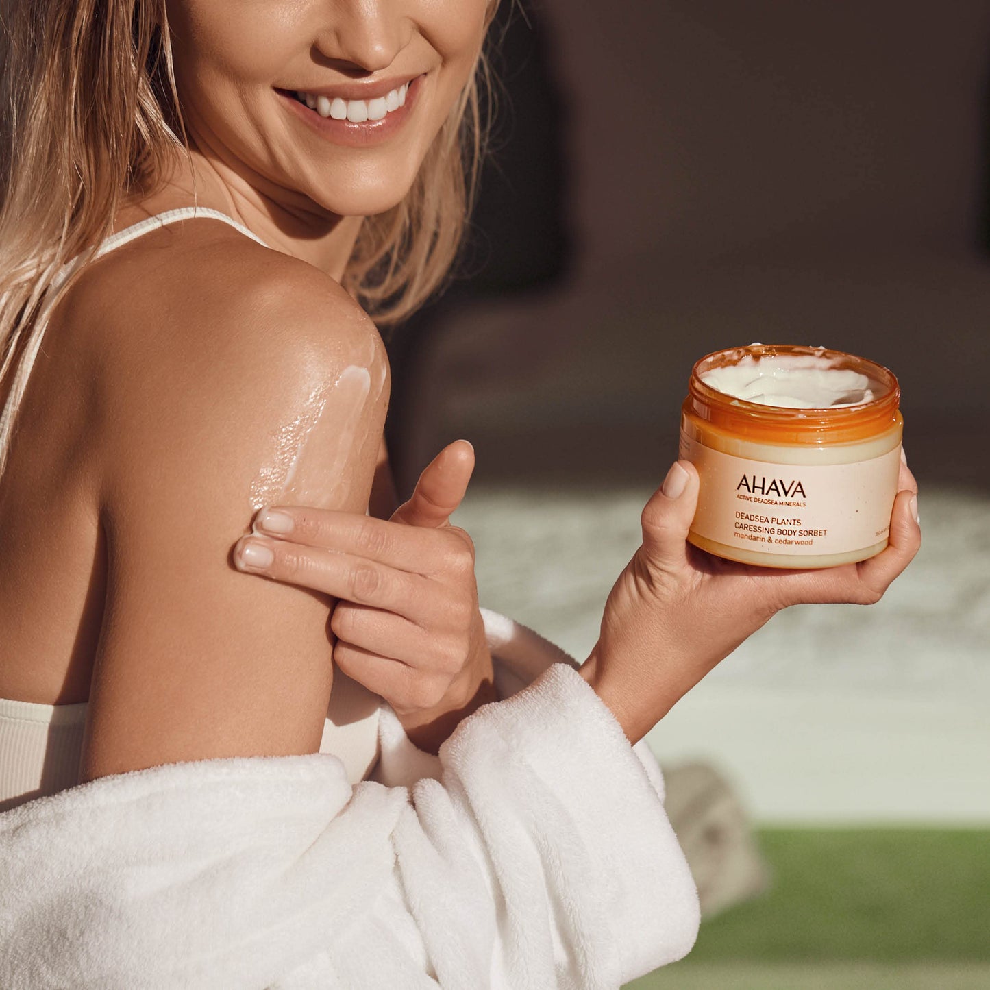 AHAVA Dead Sea Plants Caressing Body Sorbet, Mandarin & Cedarwood - Hydrate & Refreshes Skin, Enhances Suppleness, Envelops in Energizing Sensation Beauty & Personal Care AHAVA