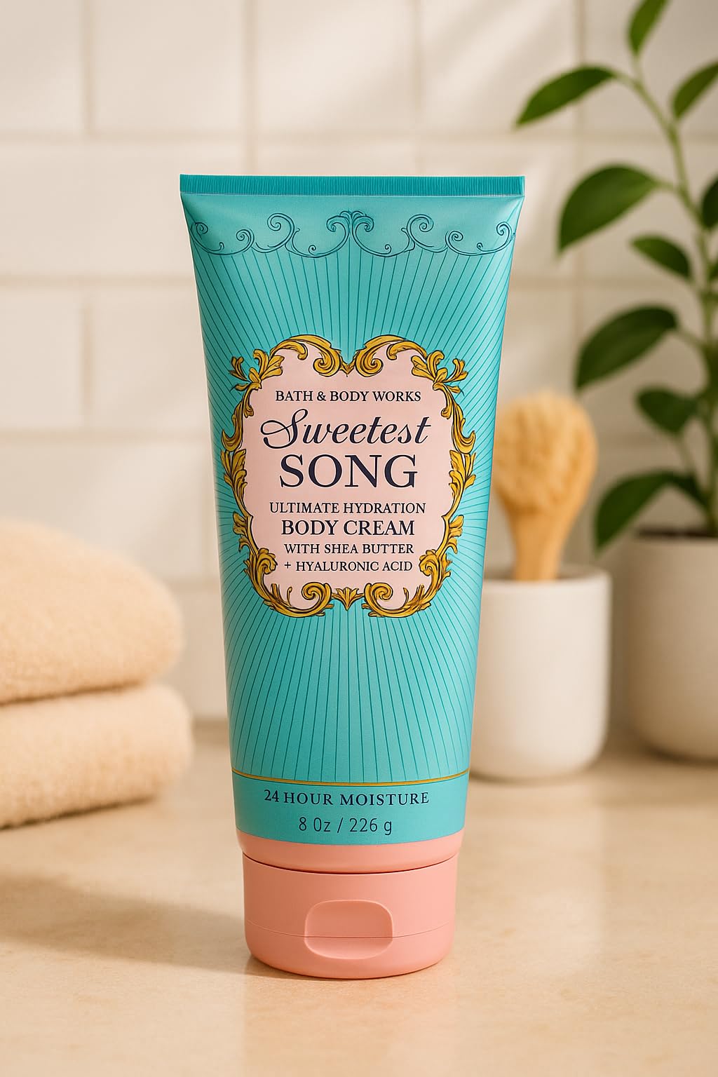 Bath & Body Works Sweetest Song Ultimate Hydration Body Cream, 8 oz / 226 g - Aloe, Shea Butter, Cocoa Butter, 24-Hour Moisture Beauty & Personal Care Bath & Body Works