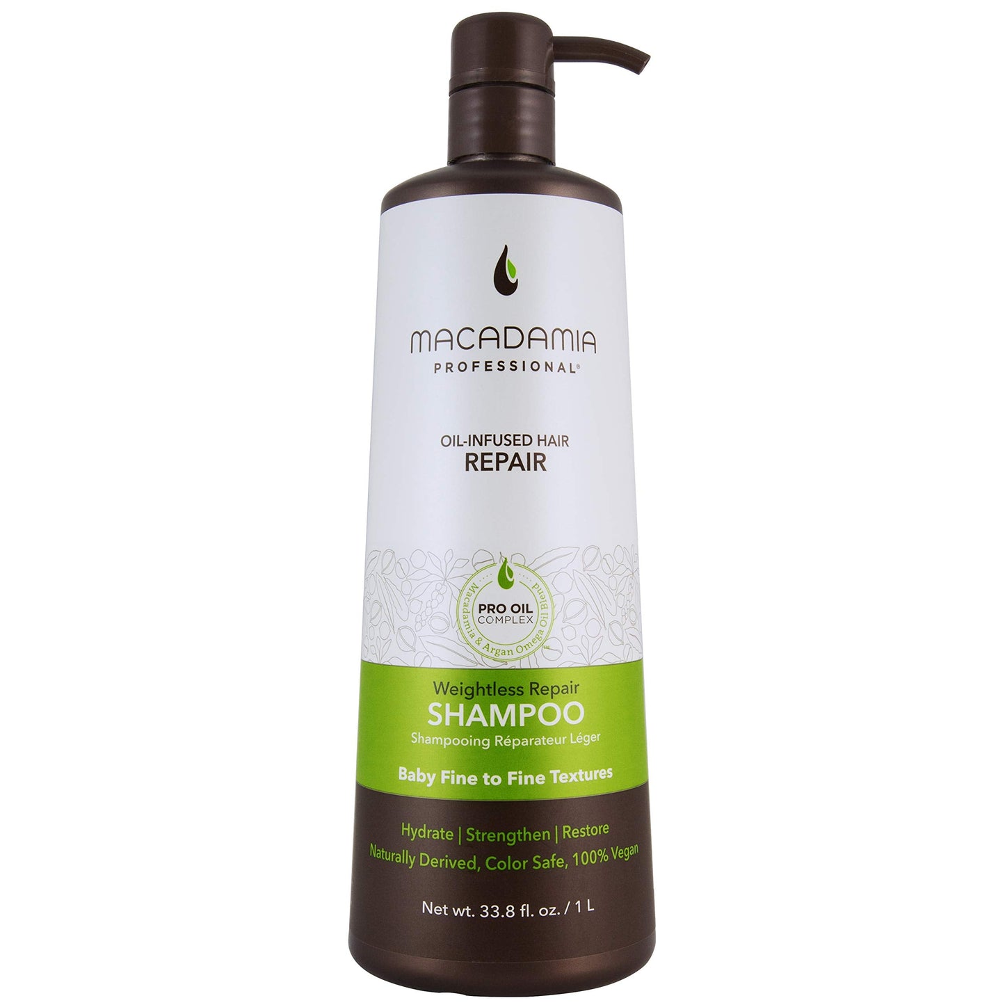 Macadamia Professional Weightless Repair Hair Conditioner - Hydrating Conditioner for Fine, Damaged & Color-Treated Hair, Care Products, Vegan Beauty & Personal Care Macadamia Professional