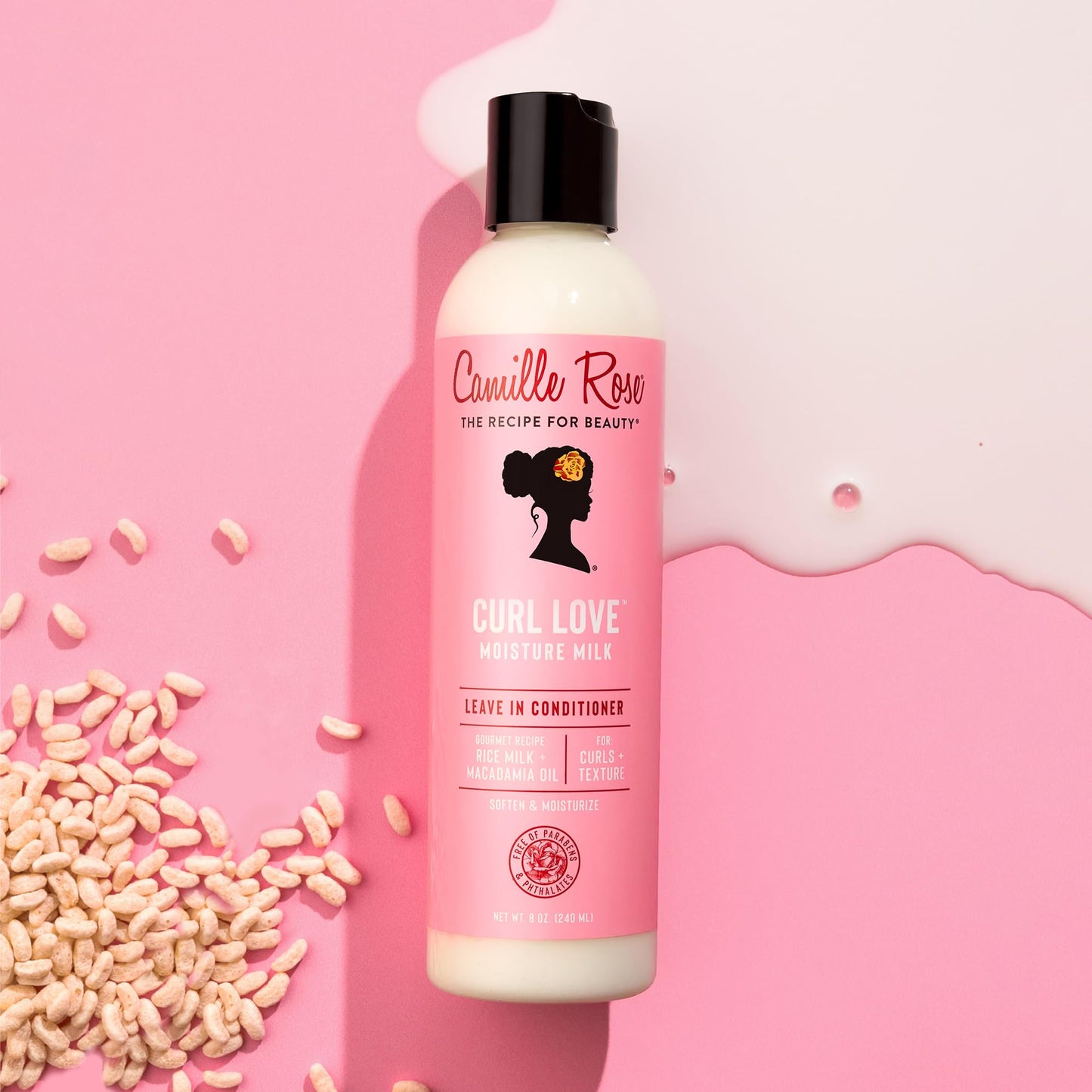 Camille Rose Leave-In Conditioner, Curl Love Moisture Milk - Curly Hair Moisture, Detangler, Frizz Control, 8 Fl Oz Beauty & Personal Care Camille Rose