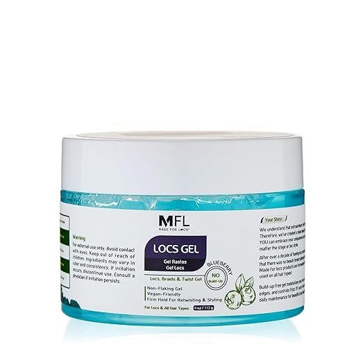 Made For Locs Retwisting Firm Hold Styling Pomade | Gel | 4 oz (Blueberry) Beauty & Personal Care MFL MADE FOR LOCS