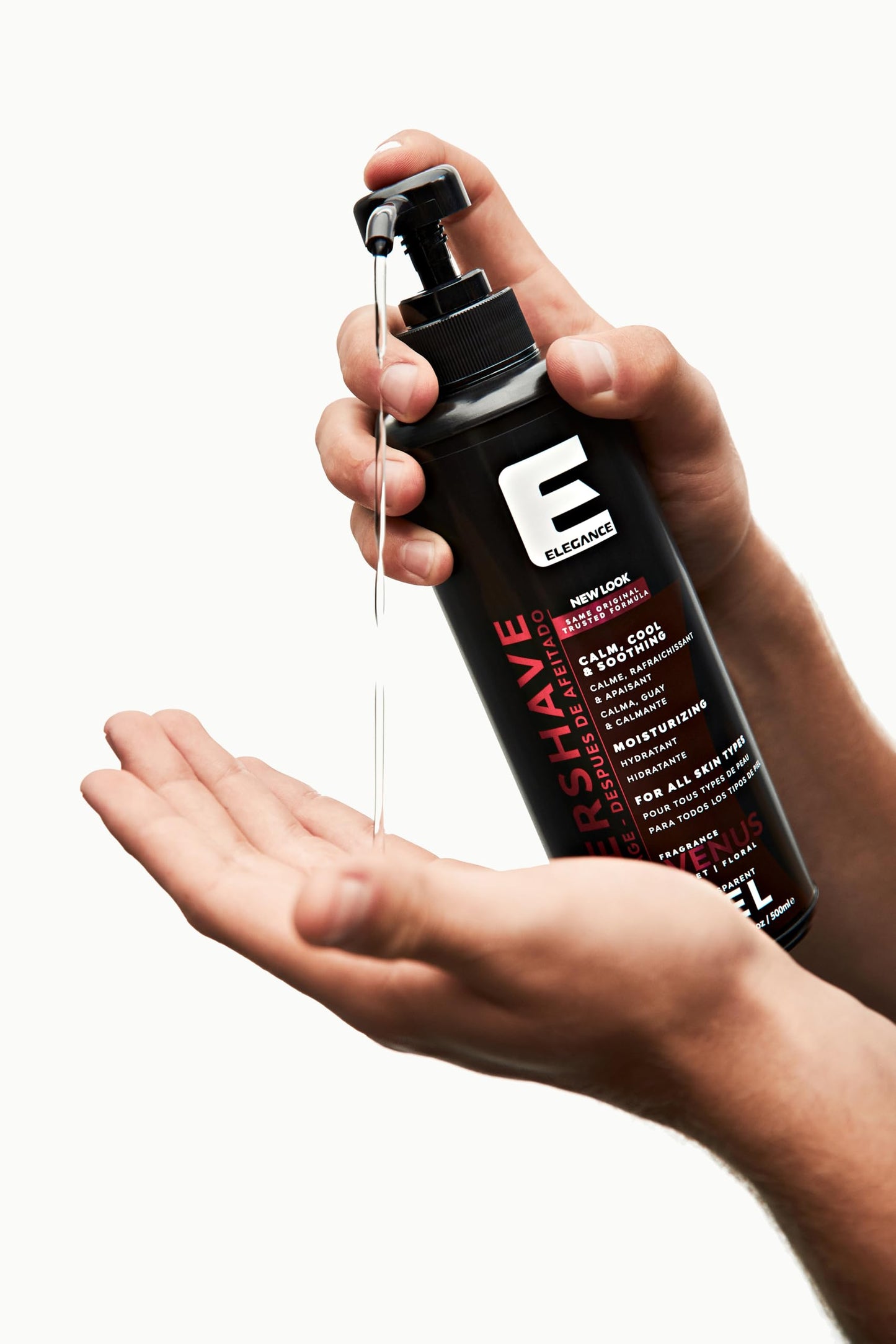 Elegance After Shave Lotion for Men, 500ml, Venus (Pink), Real Shaving Relief, After Shave that Hydrates and Revitalizes your Skin, 16.9 Oz Venus Beauty and Personal Care E Elegance