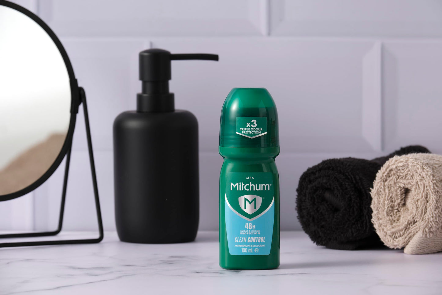 Mitchum Clean Control Roll-On For Men X 100 ml by Mitchum Beauty and Personal Care Mitchum