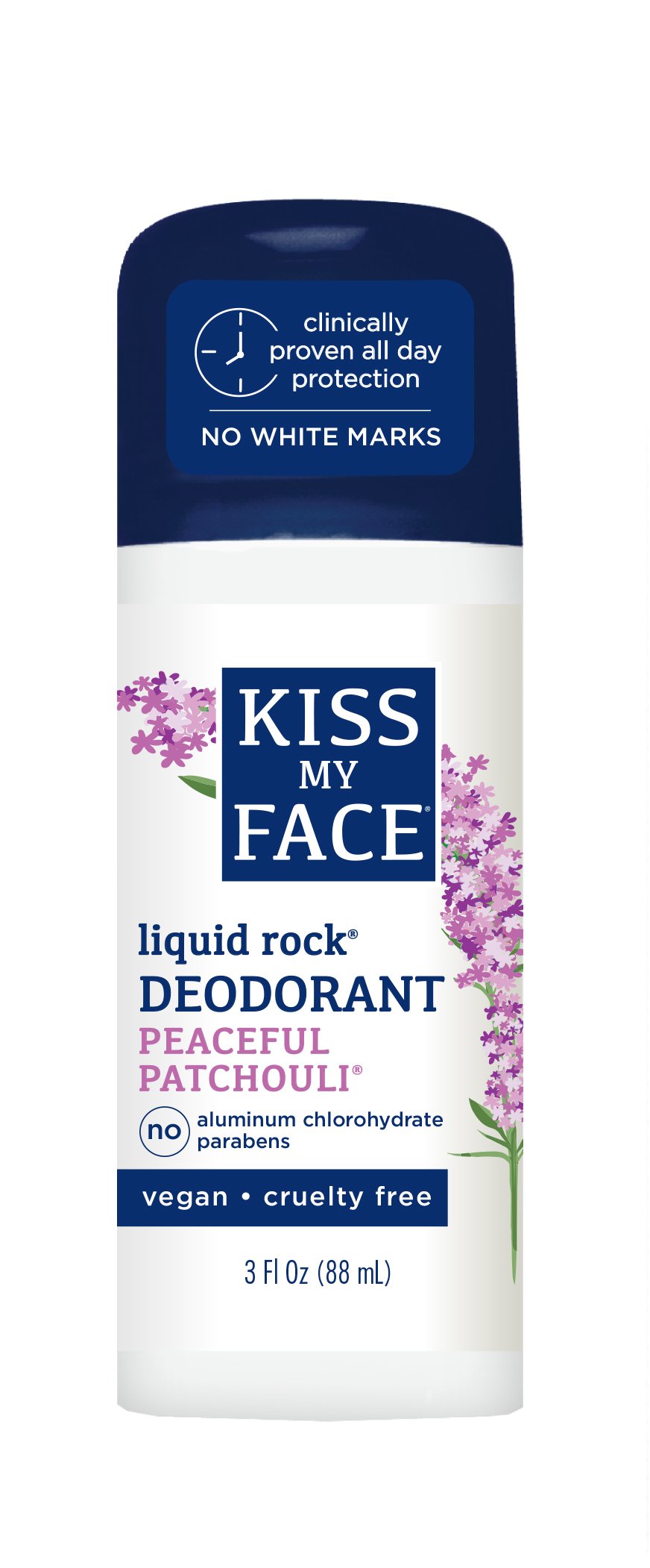Kiss My Face Liquid Rock Aluminum Chlorohydrate Free Roll-on Deodorant, Patchouli, 3 Fl Oz Beauty and Personal Care Kiss My Face