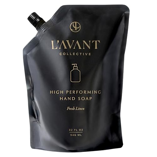 L'AVANT Collective Natural Luxury Hand Soap Refill | Plant-Based, Non-Toxic & Moisturizing, Refill for Glass Bottle, 32 Fl Oz | Fresh Linen Beauty & Personal Care L'AVANT Collective