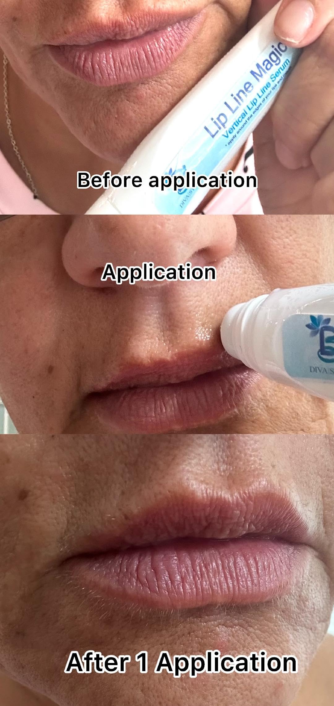 Lip Line Serum For Lines Above the Lips, Max Strength, With Hyaluronic Acid, Papaya Extract and Retinol Beauty and Personal Care Diva Stuff