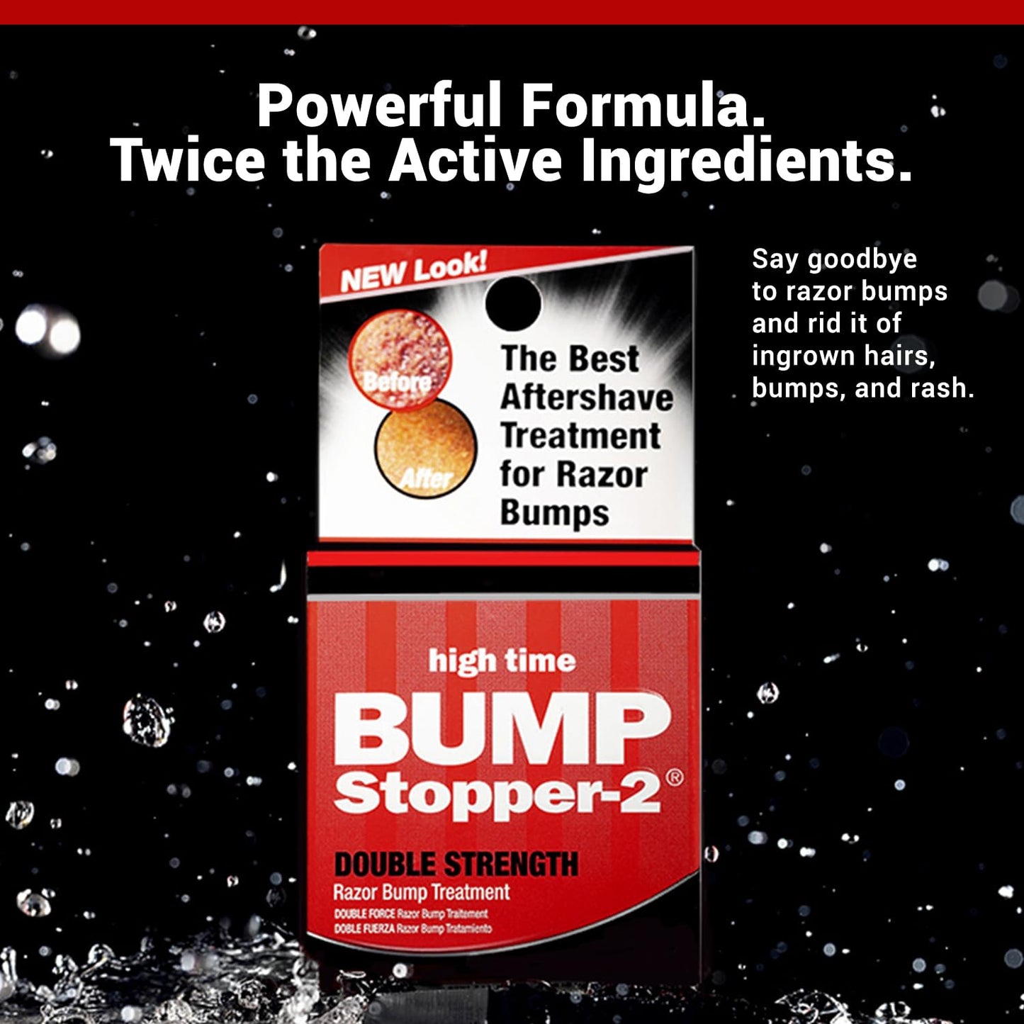 Bump Stopper 2 Double Strength Razor Bump Treatment | Formulated to Relieve Razor Burn | Eliminates Ingrown Hairs | Aftershave for Men - 0.5 OZ (9 Beauty & Personal Care high time