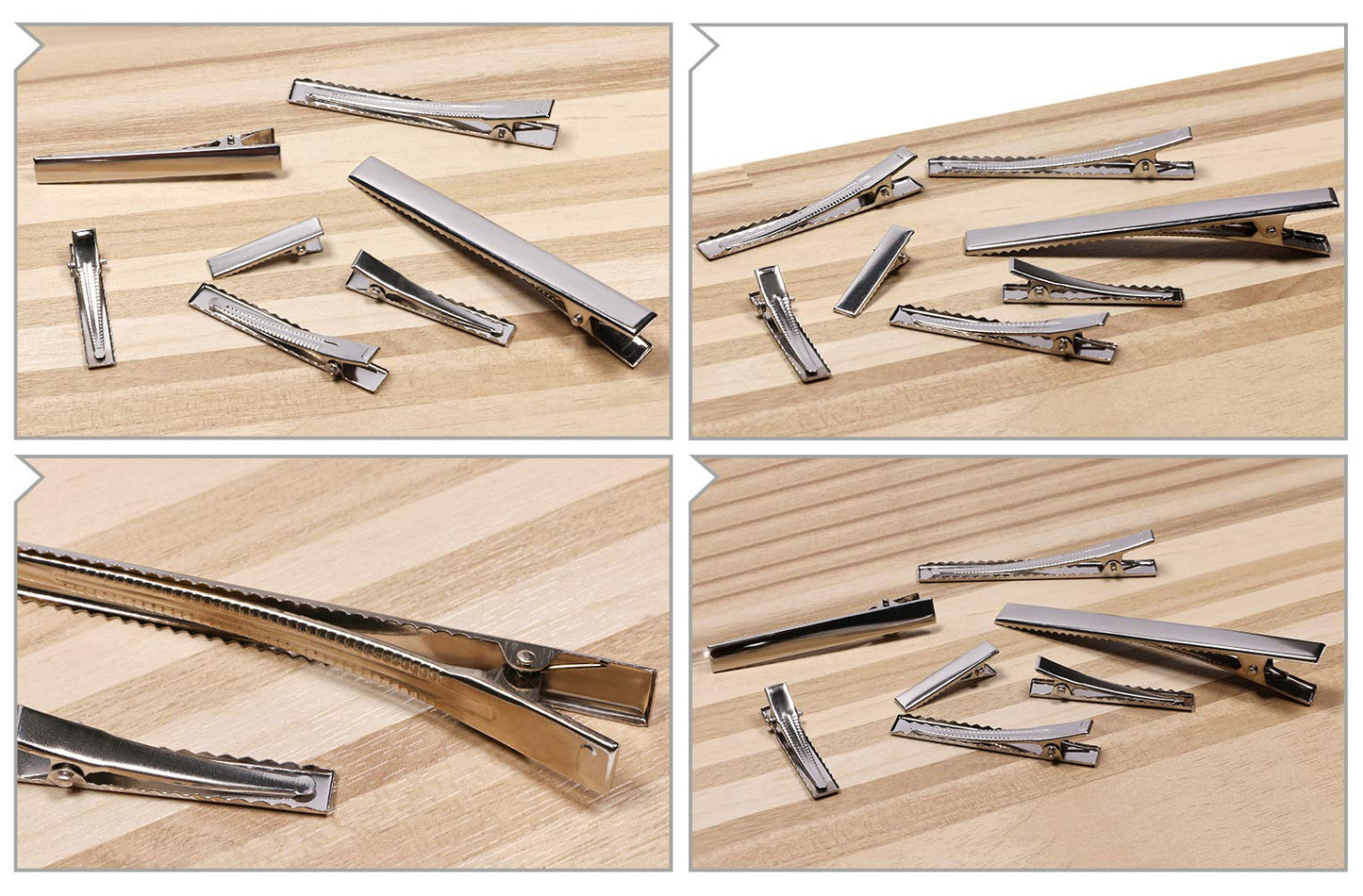 Shapenty 7 Sizes Metal Hair Clips Alligator Teeth Prongs Hair Clips Hairpins Clamps Holders for Women Girl Hair Bow Accessories Making Hair Salon DIY Beauty & Personal Care Shapenty