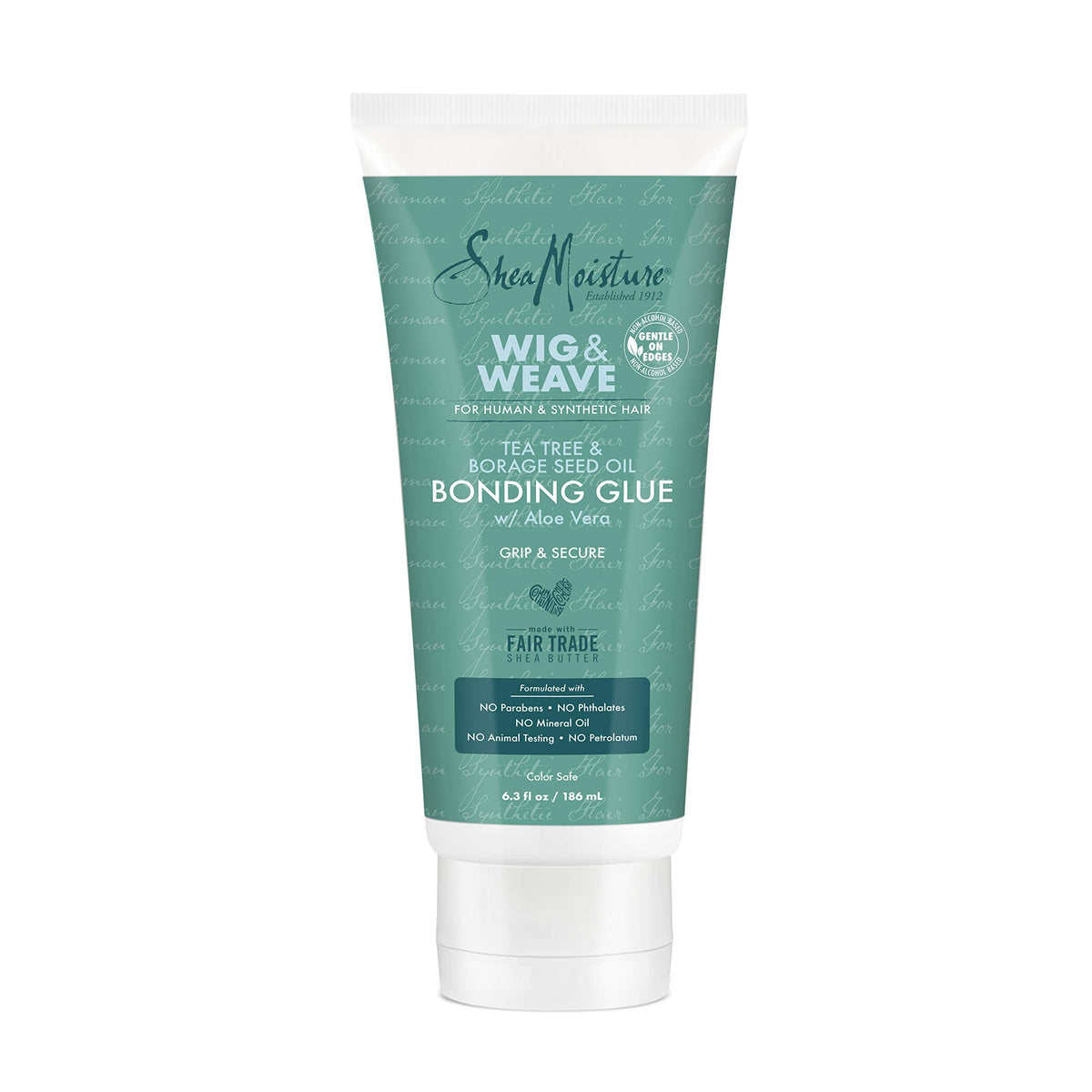 SheaMoisture Bonding Glue Hair Cream for Wig and Weave, Tea Tree and Borage Seed Water-Based Hair Product, 6.3 Ounce Beauty & Personal Care Shea Moisture