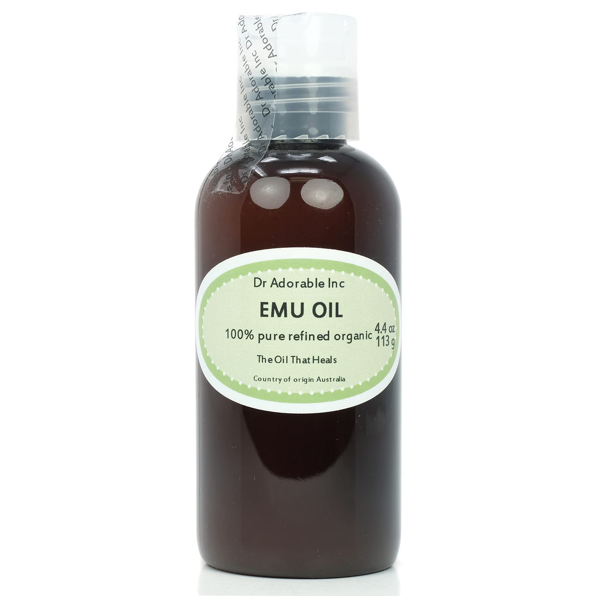 Dr Adorable - 4 oz - Australian Emu Oil - 100% Pure Natural Triple Refined Organic Beauty & Personal Care Dr Adorable