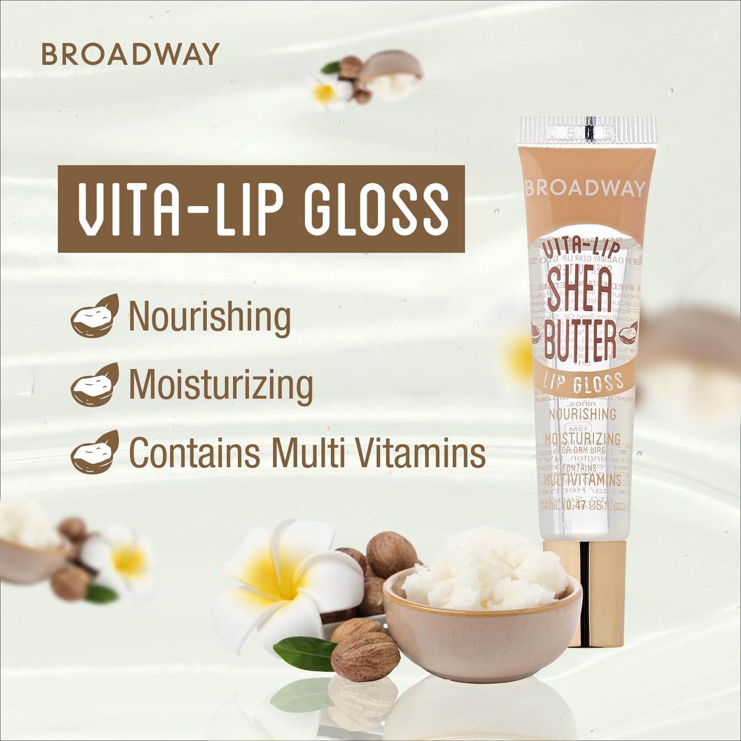 Ruby Kisses Broadway Vita-Lip Clear Lip Gloss (7 Pack) Ultra-Hydrating & Soothing Formula with Vitamins, High-Shine Non-Sticky Finish Lip Balm with Beauty & Personal Care Ruby Kisses