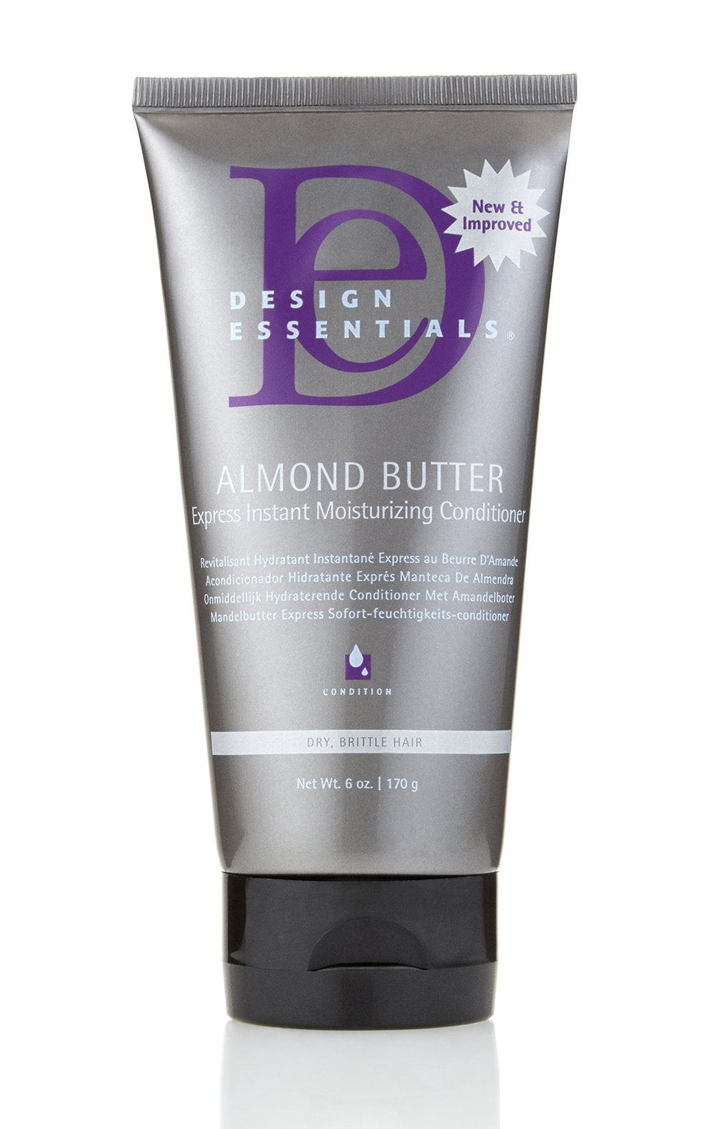 Design Essentials Almond Butter Express Instant Moisturizing Conditioner, For Hydrating and Moisturizing Dry, Brittle Hair, 6 oz (Pack of 1)