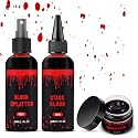 Halloween Fake Blood Makeup Kit, Blood Spray 2.1oz + Dripping 2.1oz + Coagulated 1.41oz(3PCS), Washable Realistic SFX Makeup for Cosplay, Clothes Beauty & Personal Care METINIMI