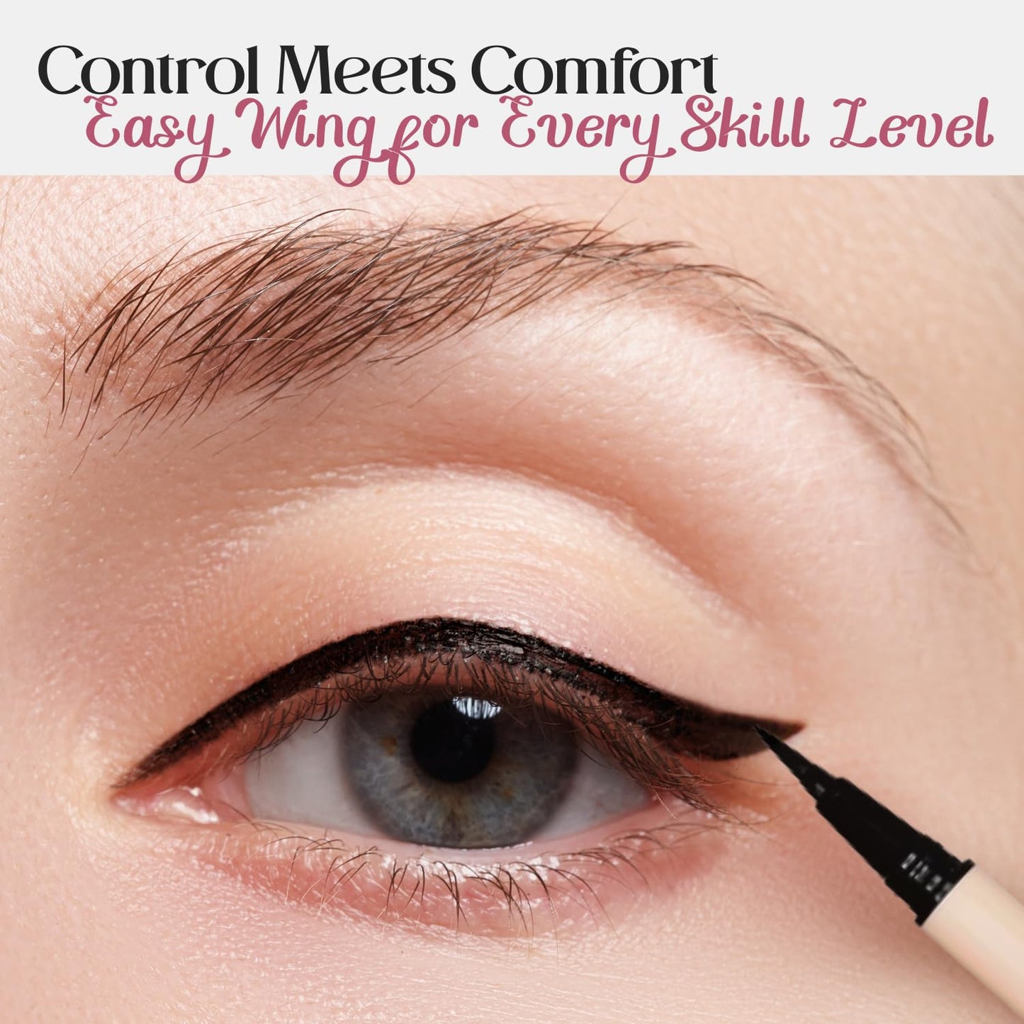 M2U NYC Waterproof Liquid Eyeliner Pen - Up to 24 Hour Wear, Smudge-Proof Black Eye Liner with Bold Pigments -Vegan & Hypoallergenic Formula Infused Beauty & Personal Care M2U NYC