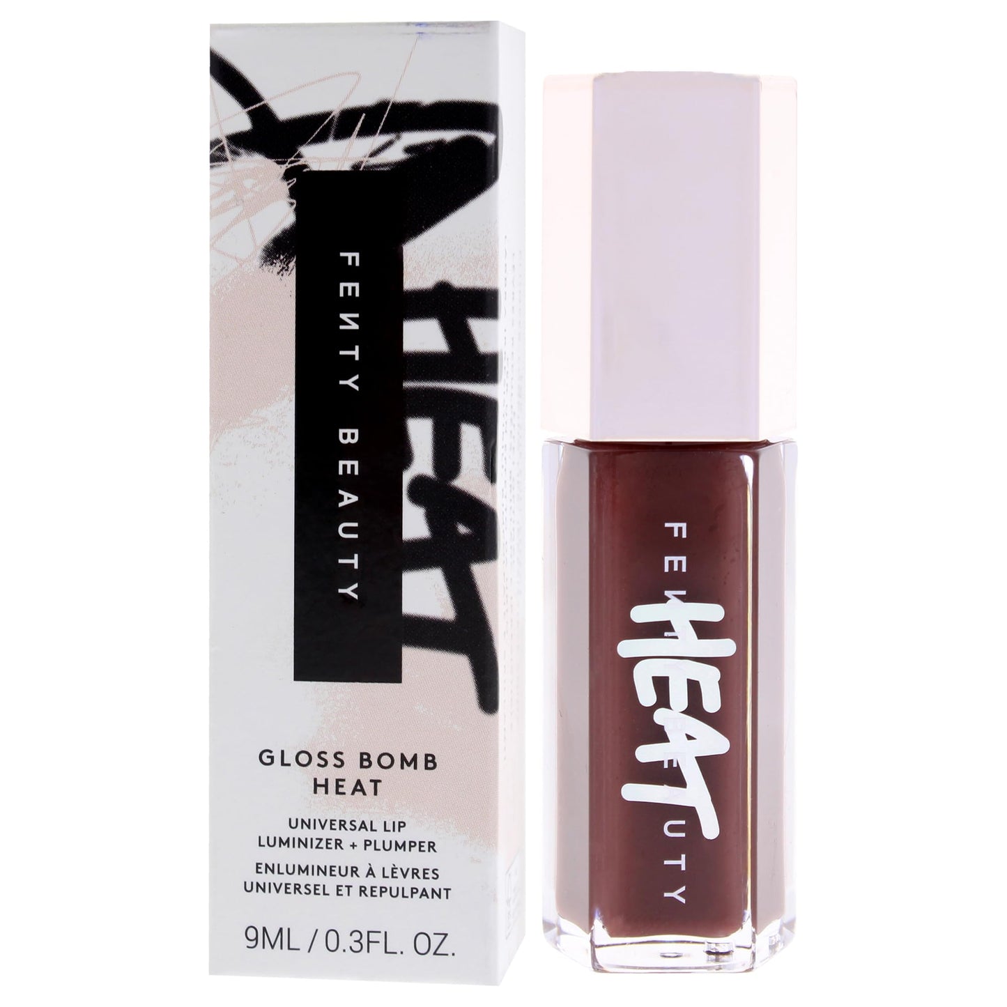 Gloss Bomb Heat Universal Lip Luminizer Plus Plumper - 04 Hot Chocolit Heat by Fenty Beauty for Women - 0.3 oz Lip Gloss Beauty & Personal Care FENTY BEAUTY