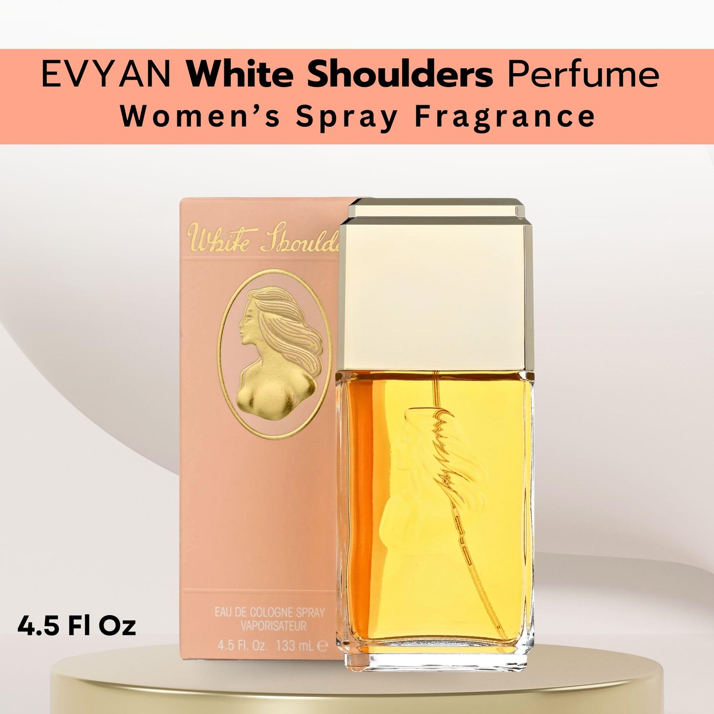 White Shoulders by Parfums International for women 4.5 oz Cologne Natural Spray Beauty & Personal Care Evyan