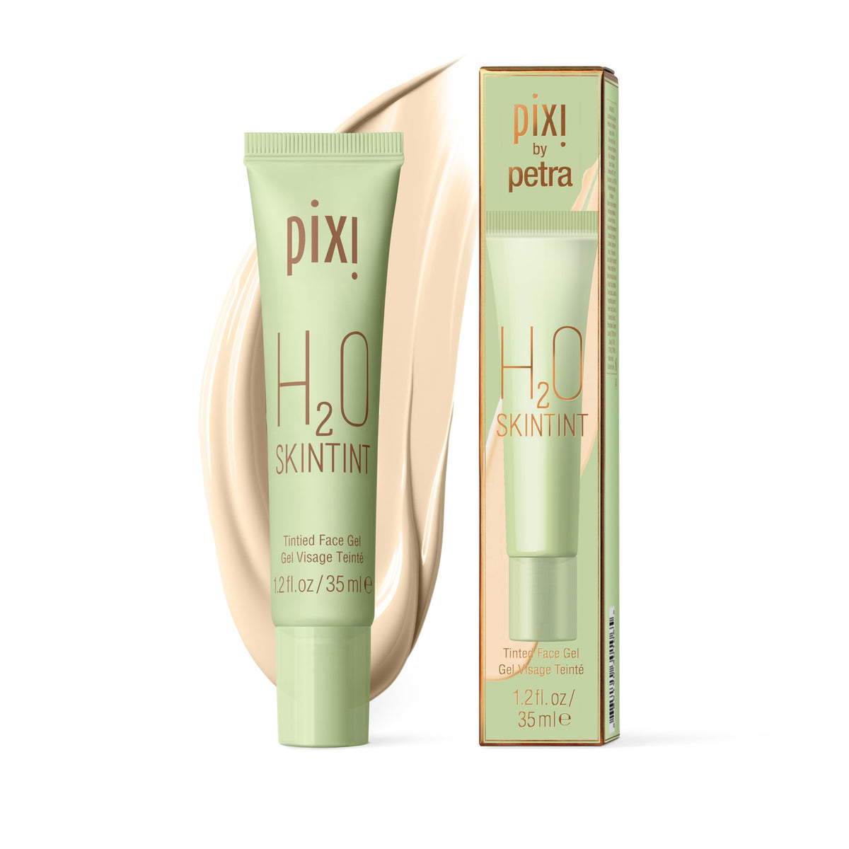 Pixi H2O SkinTint | Tinted Face Gel Moisturizer | Lightweight Hydrating Coverage with Hyaluronic Acid | Evens Skin Tone & Reduces Redness | Oil-Free
